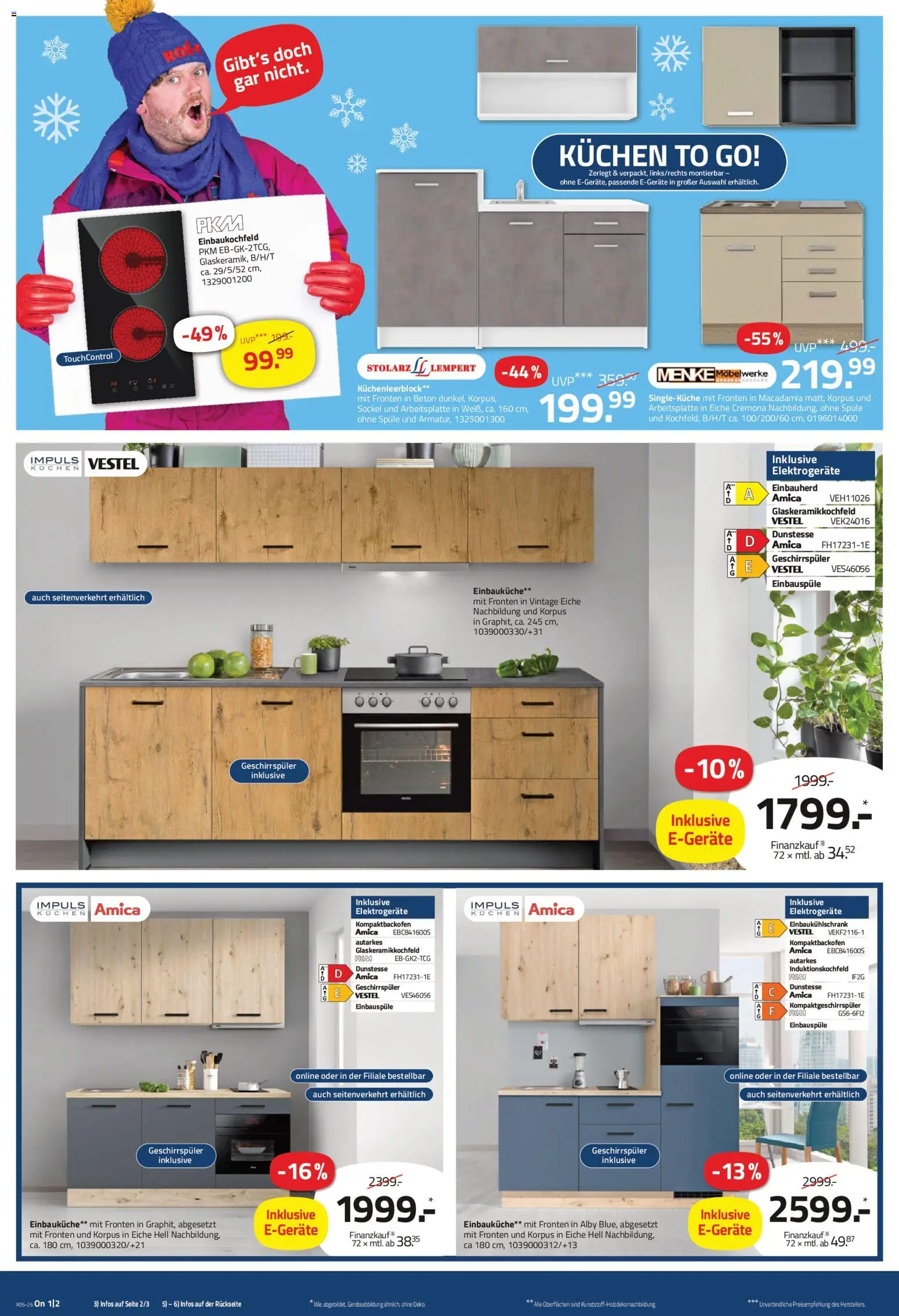 Roller Prospekt 	 – gültig ab 25.01.2026 | Seite: 14 | Produkte: Geschirrspüler, Einbauküche, Kuchen