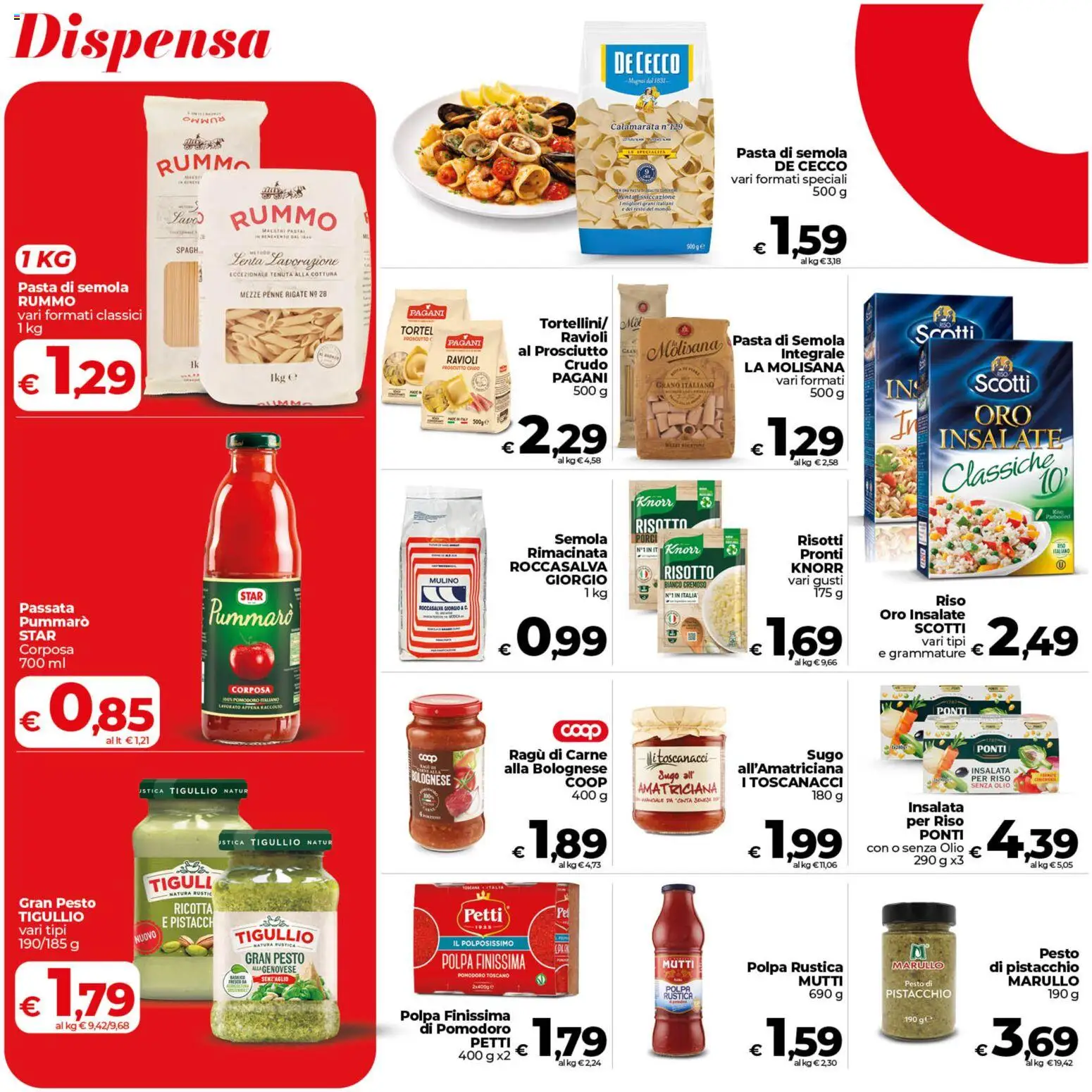 Volantino COOP del 17.04.2026 | Pagina: 12 | Prodotti: Pomodoro, Olio, Mutti, Sugo