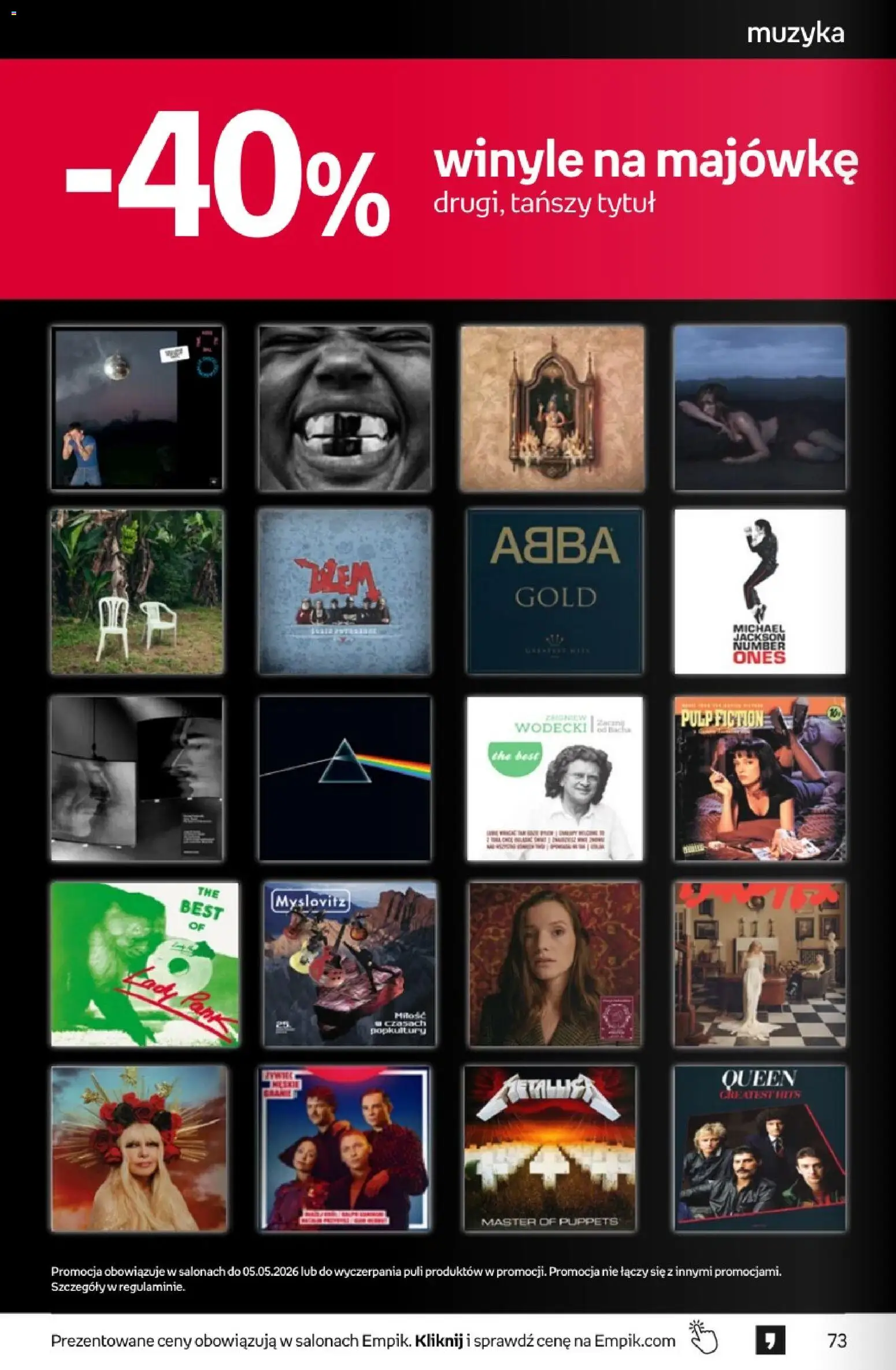 Empik promocje - Tom kultury Muzyka od 22.04.2026 | Strona: 10 | Produkty: Winyle