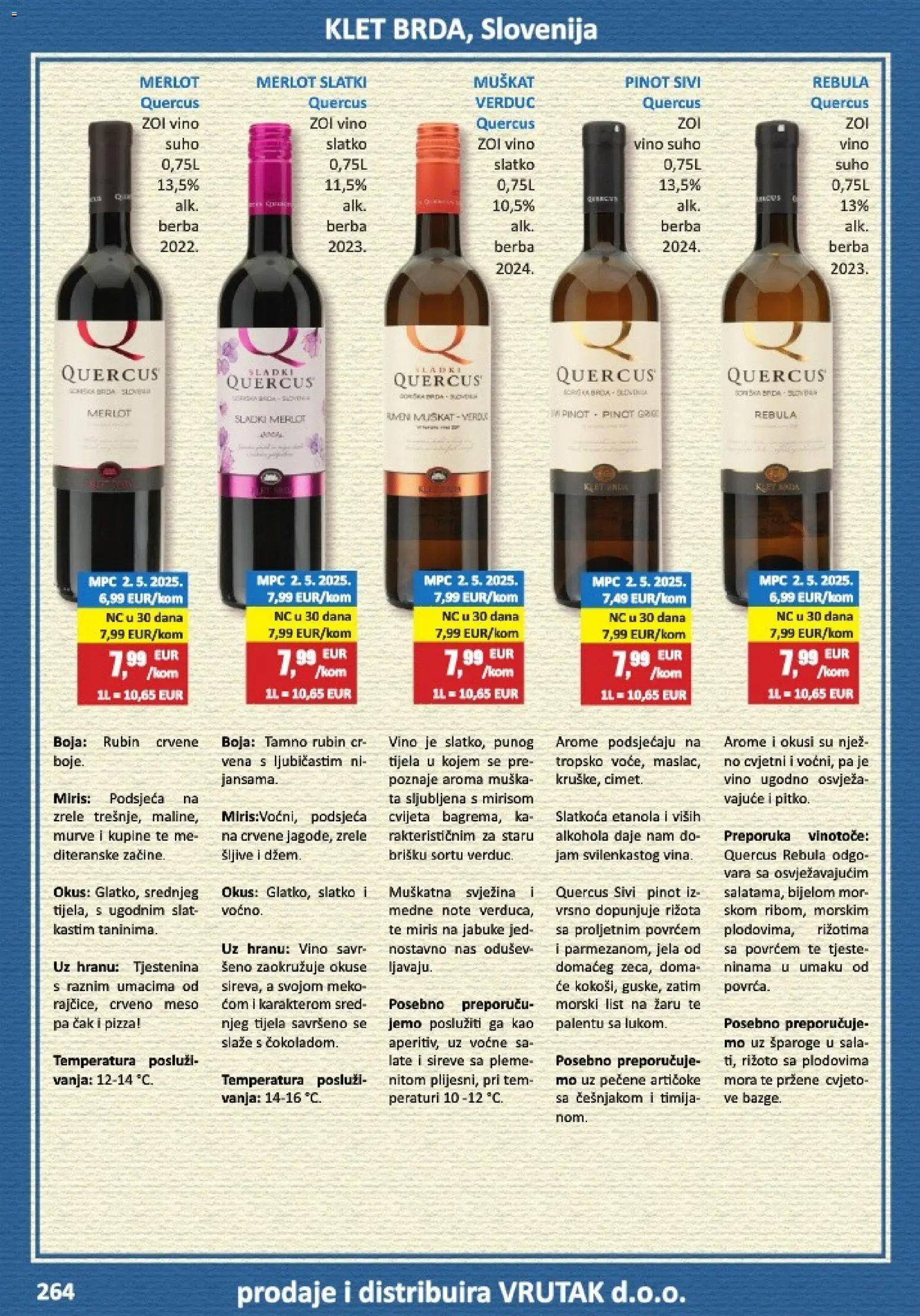 Vrutak katalog | vrijedi od 01.11.2025 | Stranica: 264 | Proizvodi: Miris, Meso, Vino, Šljive
