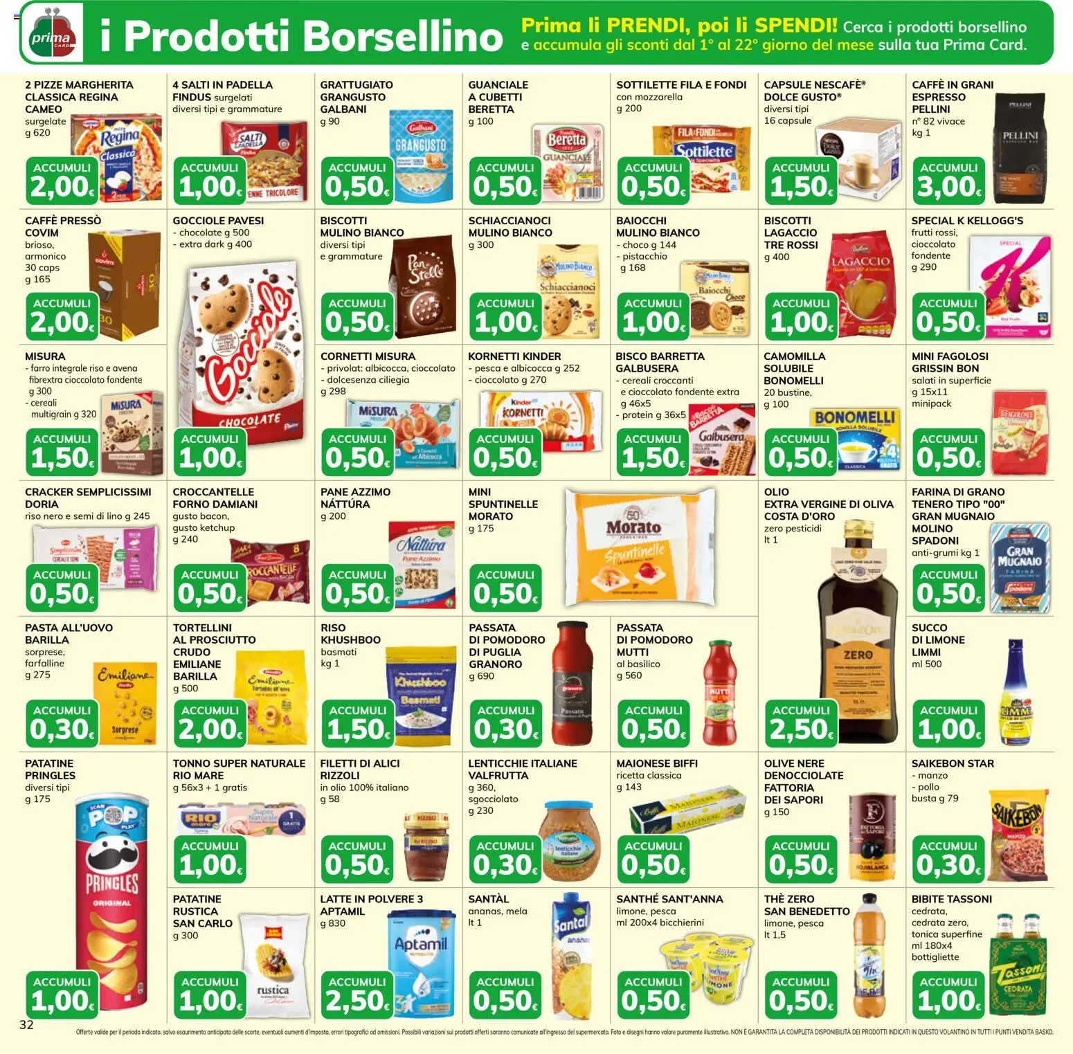 Volantino Basko del 28.10.2025 | Pagina: 32 | Prodotti: Biscotti, Pasta, Padella, Cedrata