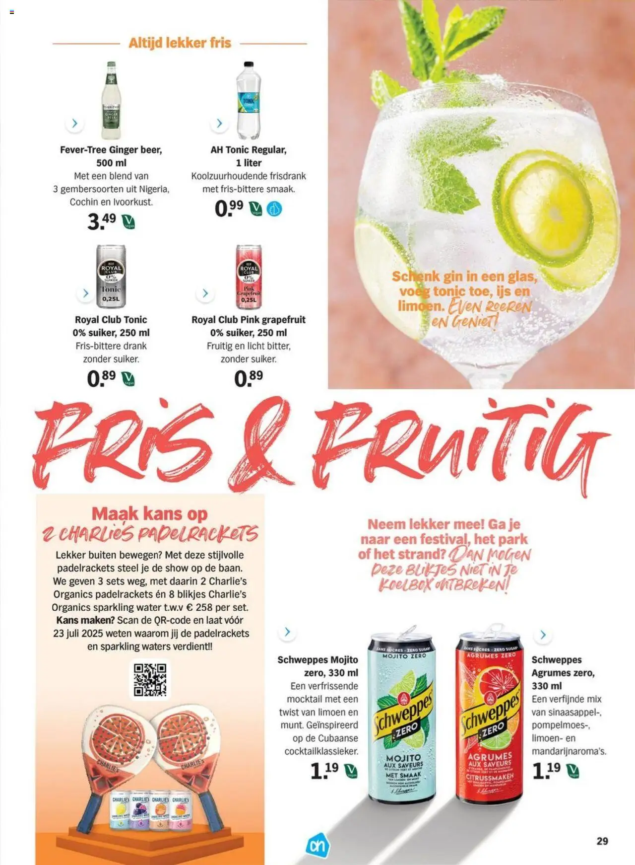  | Pagina: 29 | Producten: Limoen, Grapefruit, Gin, Frisdrank