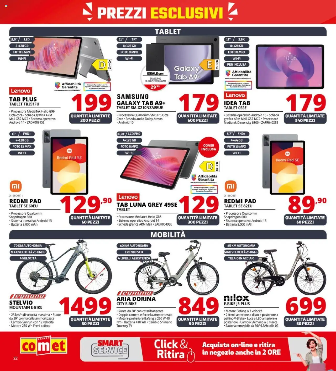 Volantino Comet del 09.10.2025 | Pagina: 22 | Prodotti: Audio, Disco, Batteria, Samsung