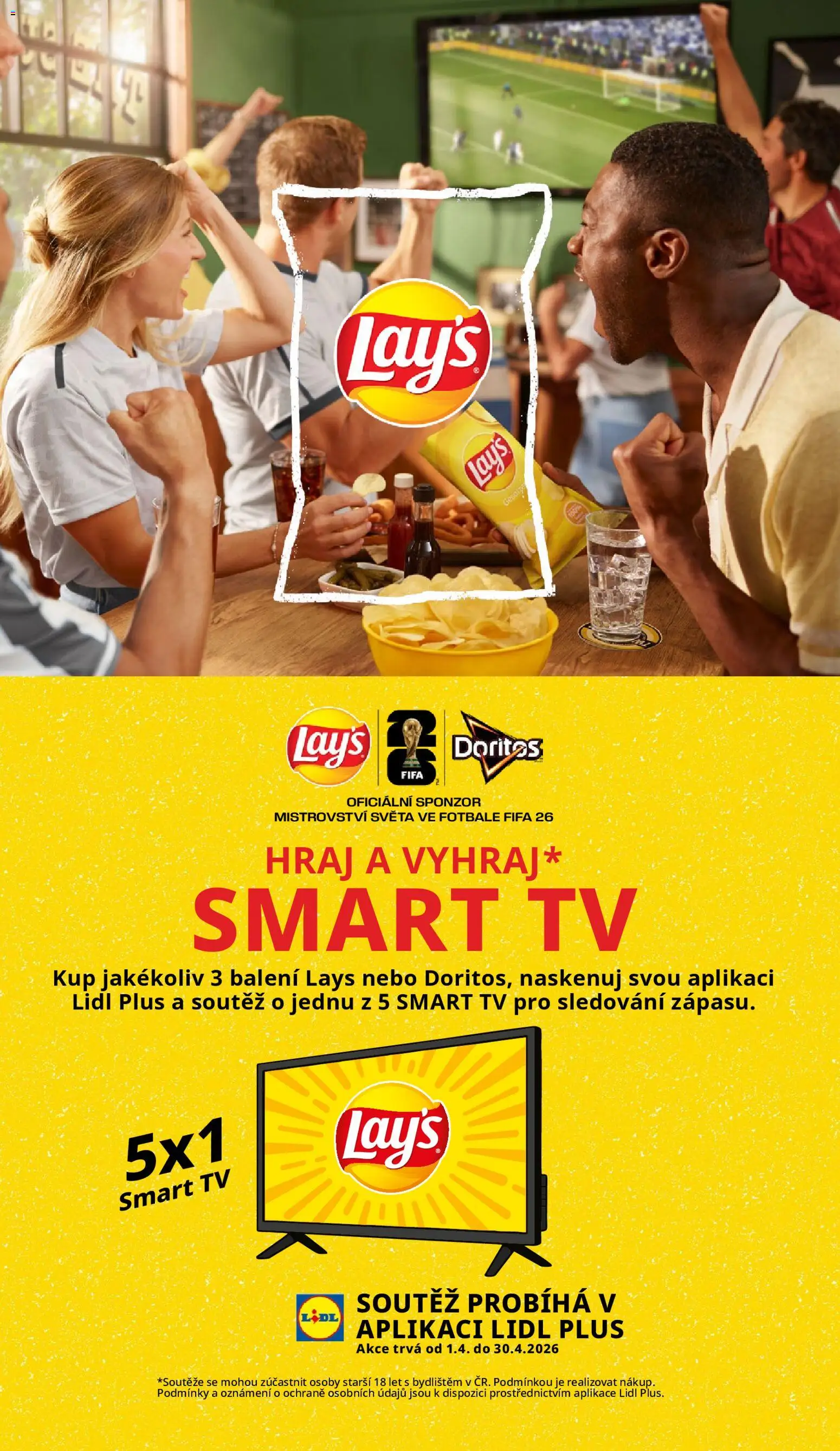 Lidl leták od 07.04.2026 | Strana: 23 | Produkty: Tv, Doritos, Lay's