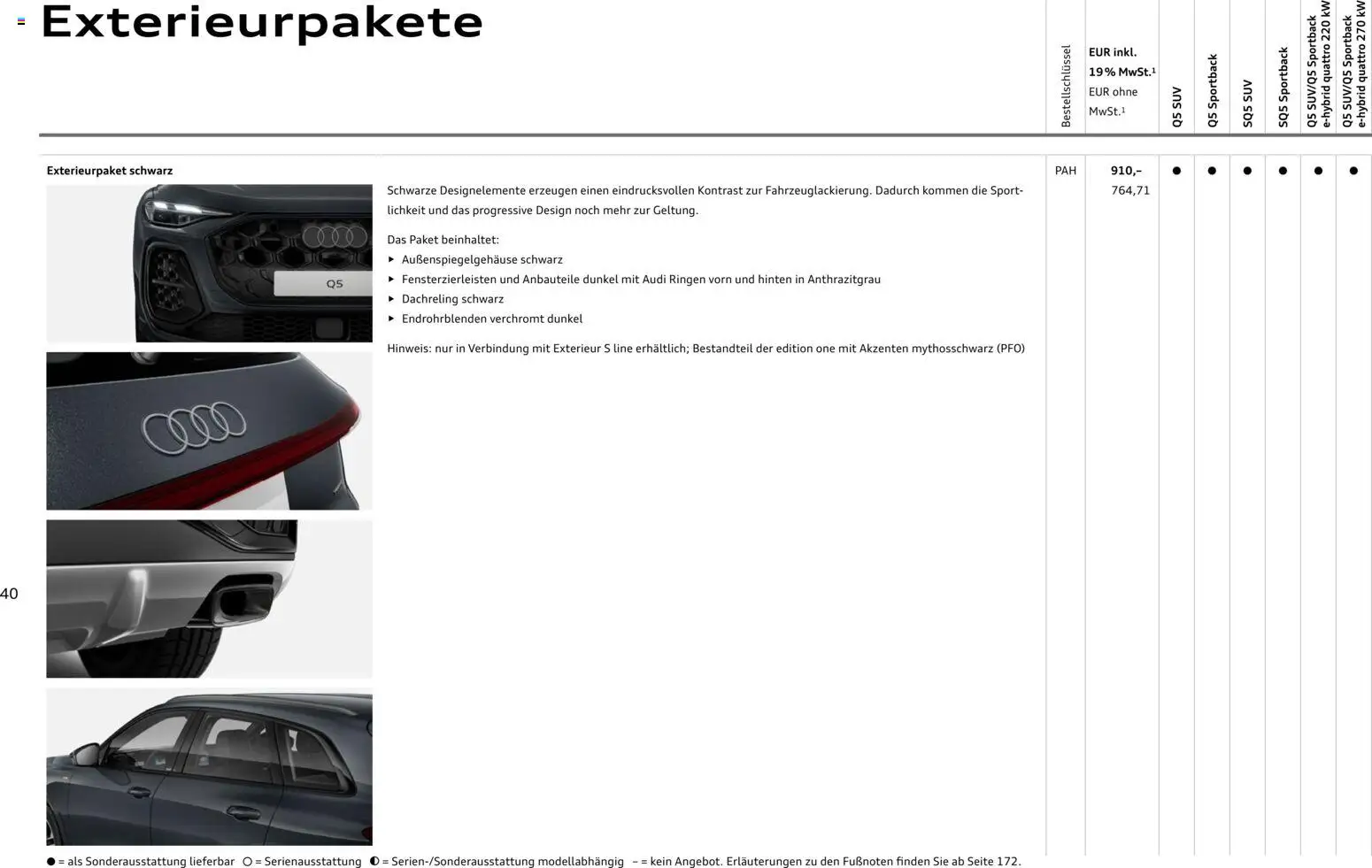 Audi Q5 – gültig ab 28.10.2025 | Seite: 40