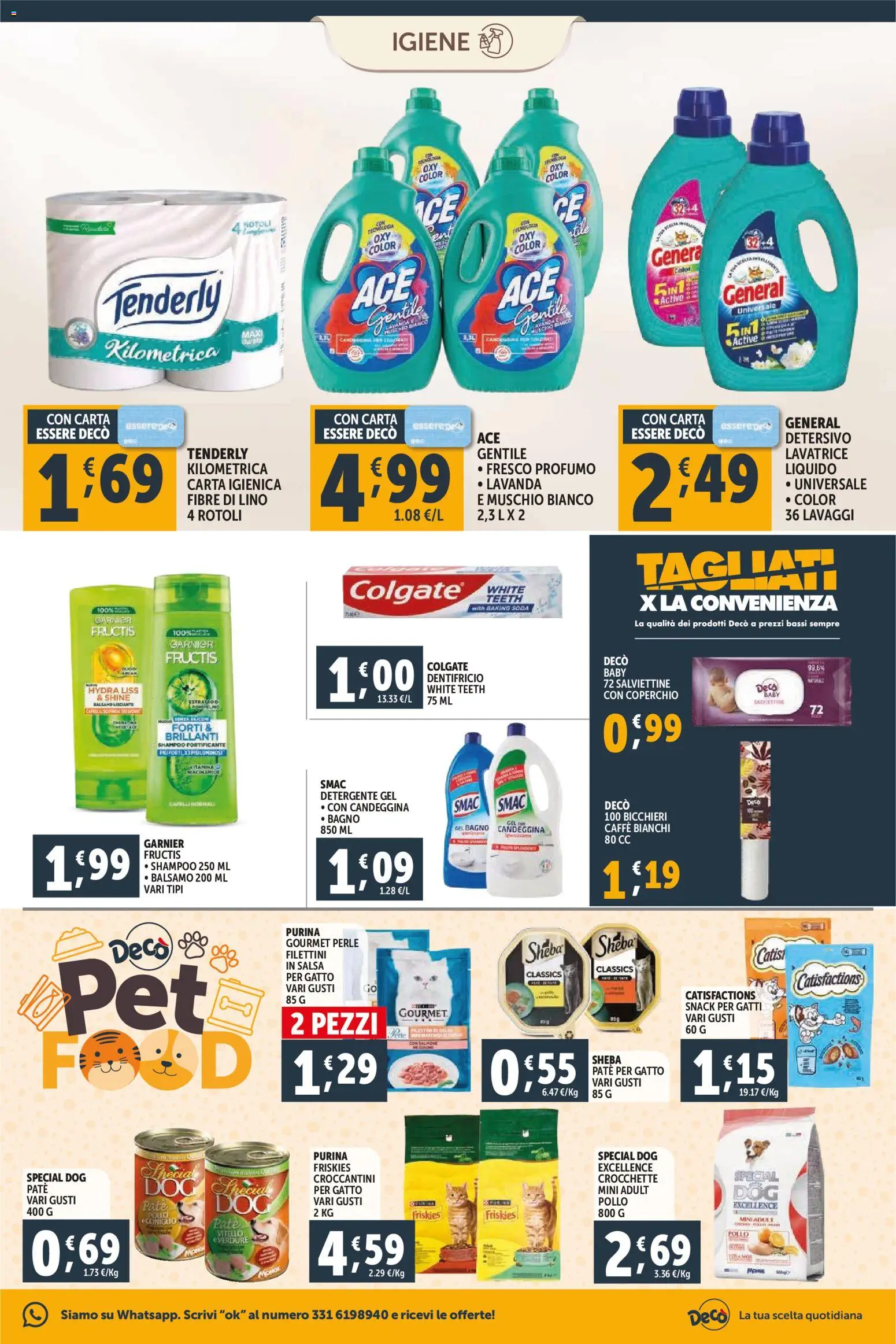 Volantino Decò del 23.02.2026 | Pagina: 11 | Prodotti: Balsamo, Dentifricio, Crocchette, Profumo