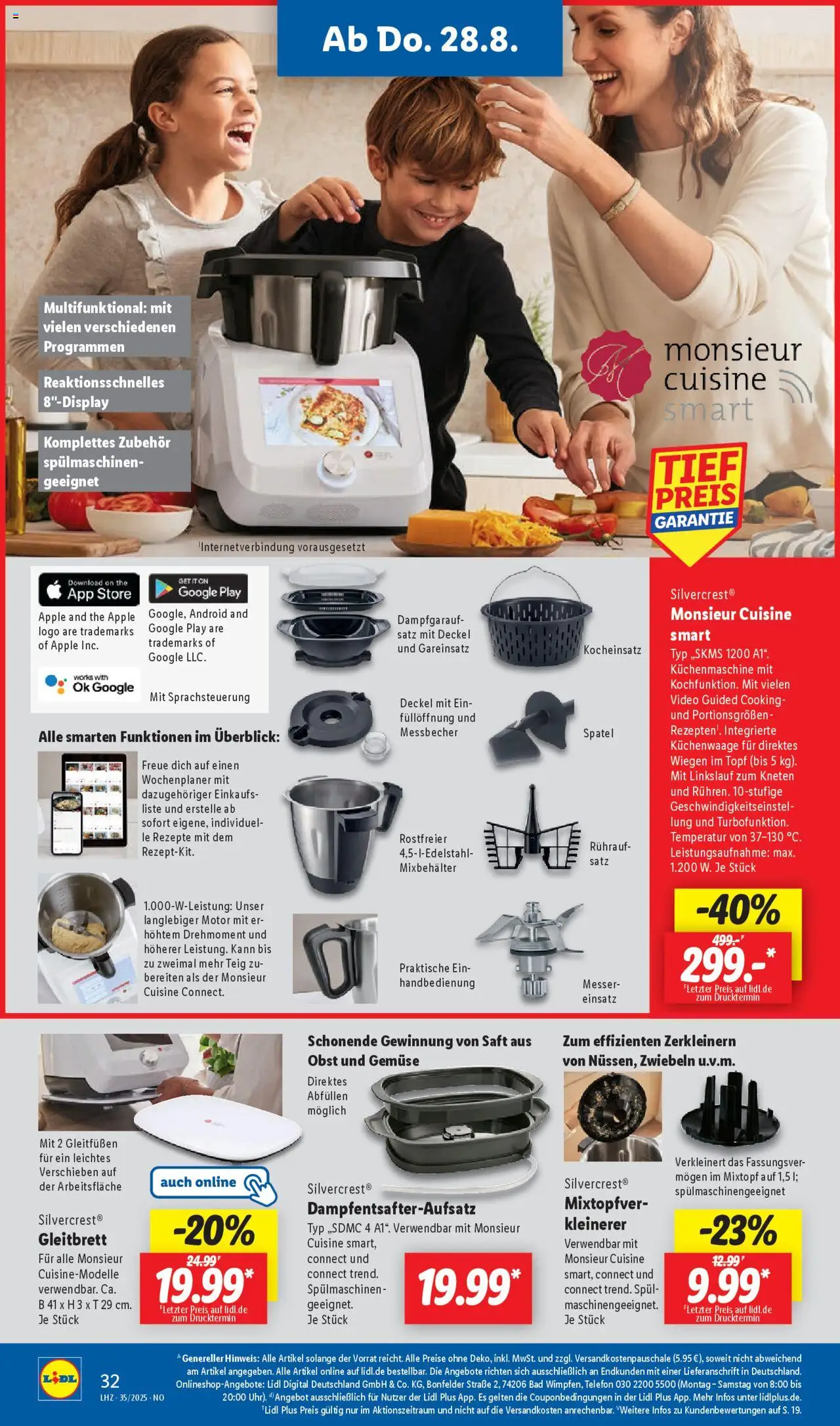 Lidl Prospekt Brakel - gültig ab dem 25.08.2025 | Seite: 44 | Produkte: Zwiebeln, Obst, Saft, Video