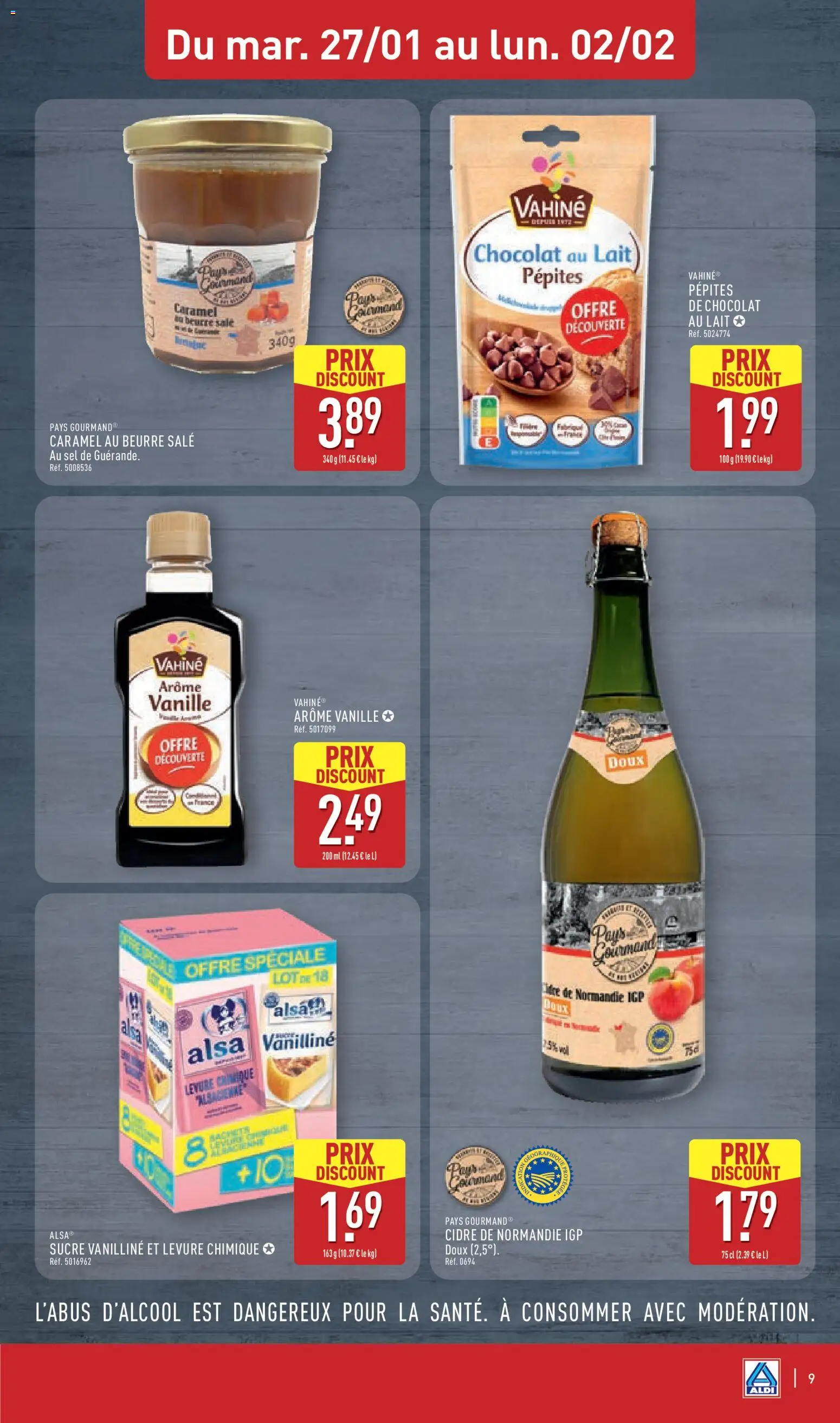 {H1} | Page: 11 | Produits: Sucre, Sel, Cidre, Beurre