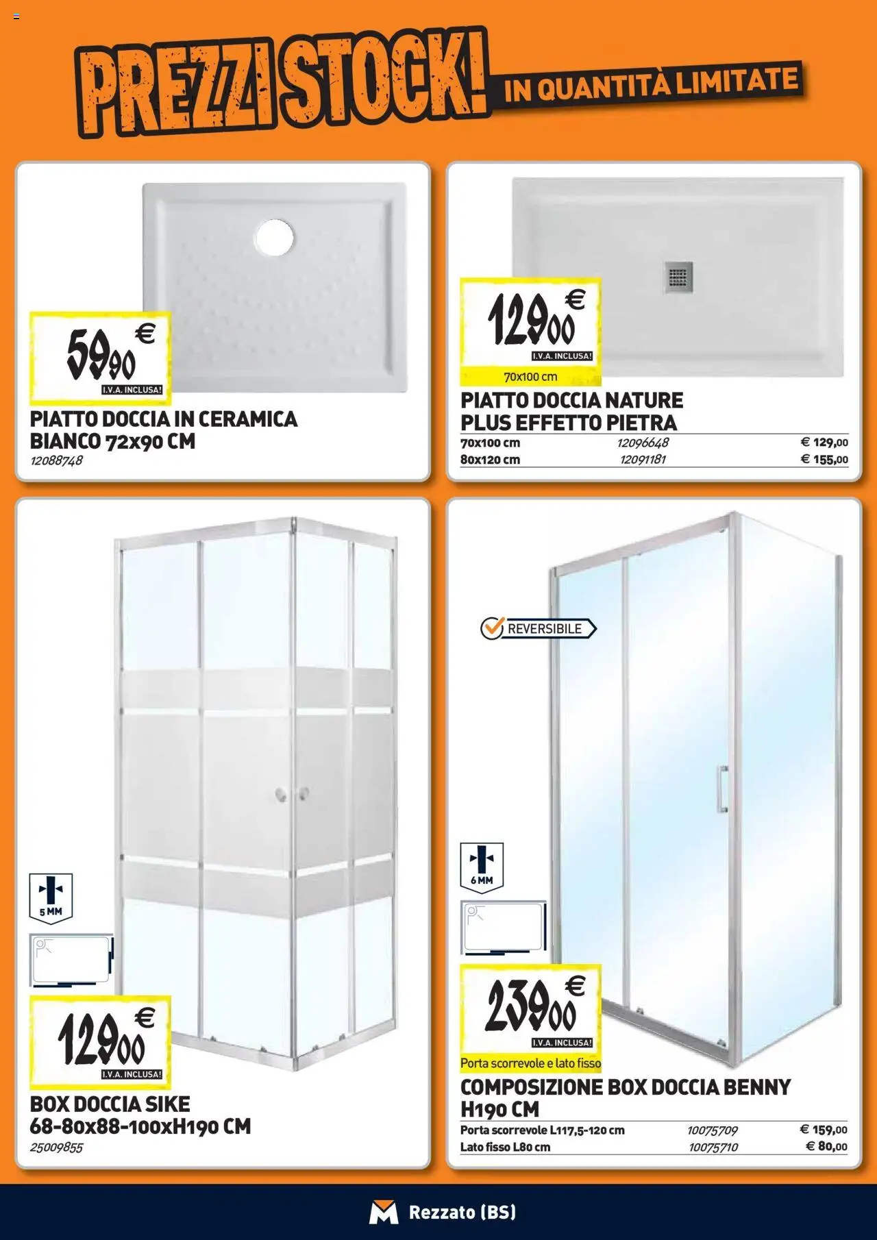 Volantino TECNOMAT del 27.08.2025 | Pagina: 2 | Prodotti: Box doccia, Piatto, Doccia