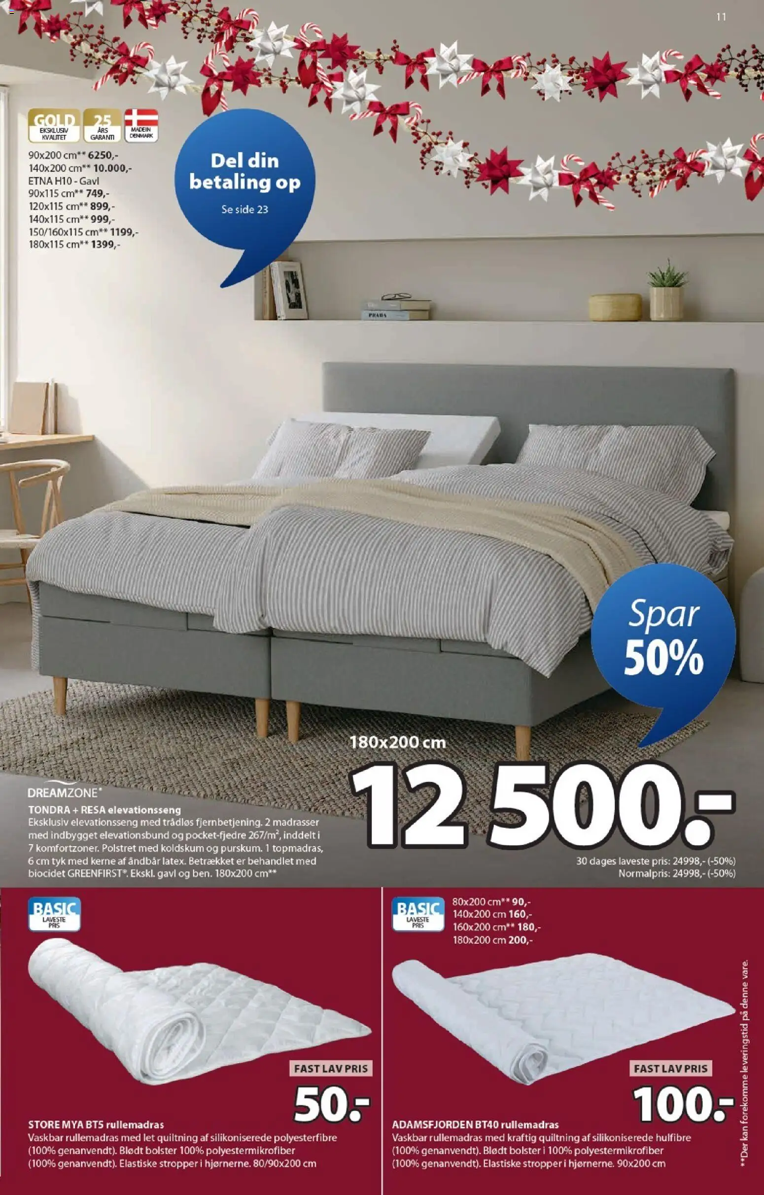 JYSK tilbudsavis – gyldig fra 24.10.2025 | Side: 11 | Produkter: Elevationsseng