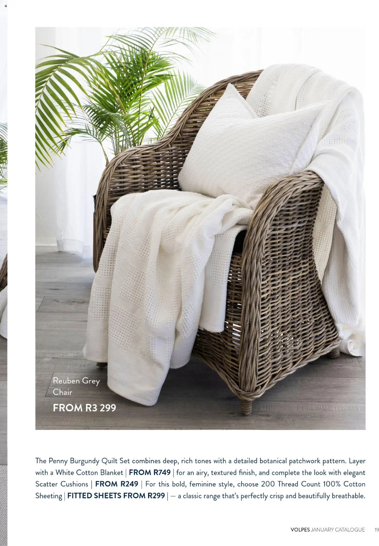 New Volpes catalogue – valid from 01.01.2026 | Page: 35 | Products: Blanket, Chair