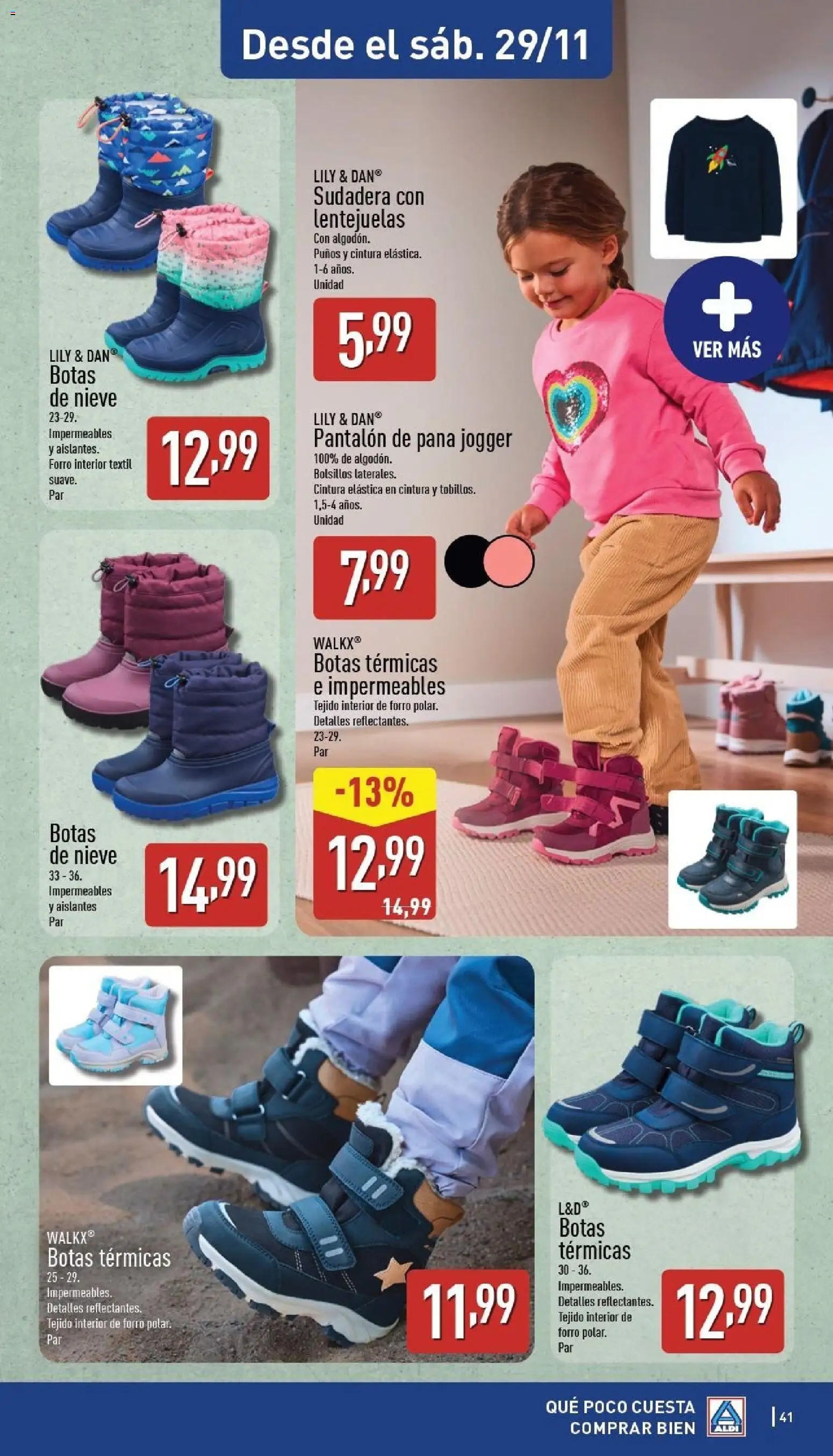 Aldi folleto Península │ válido desde el 24.11.2025 | Página: 41 | Productos: Sudadera, Botas