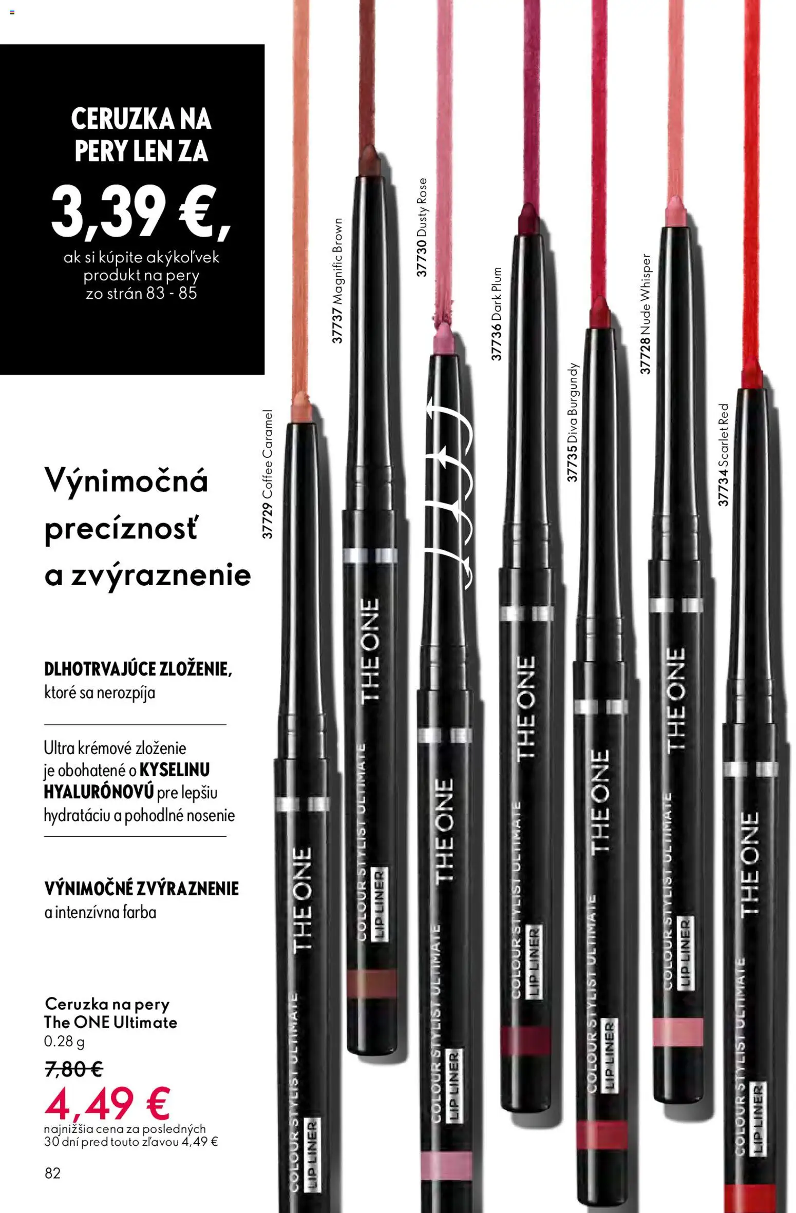 Nové Oriflame akcie – leták je platný od 04.03.2026 | Strana: 82 | Produkty: Ceruzka