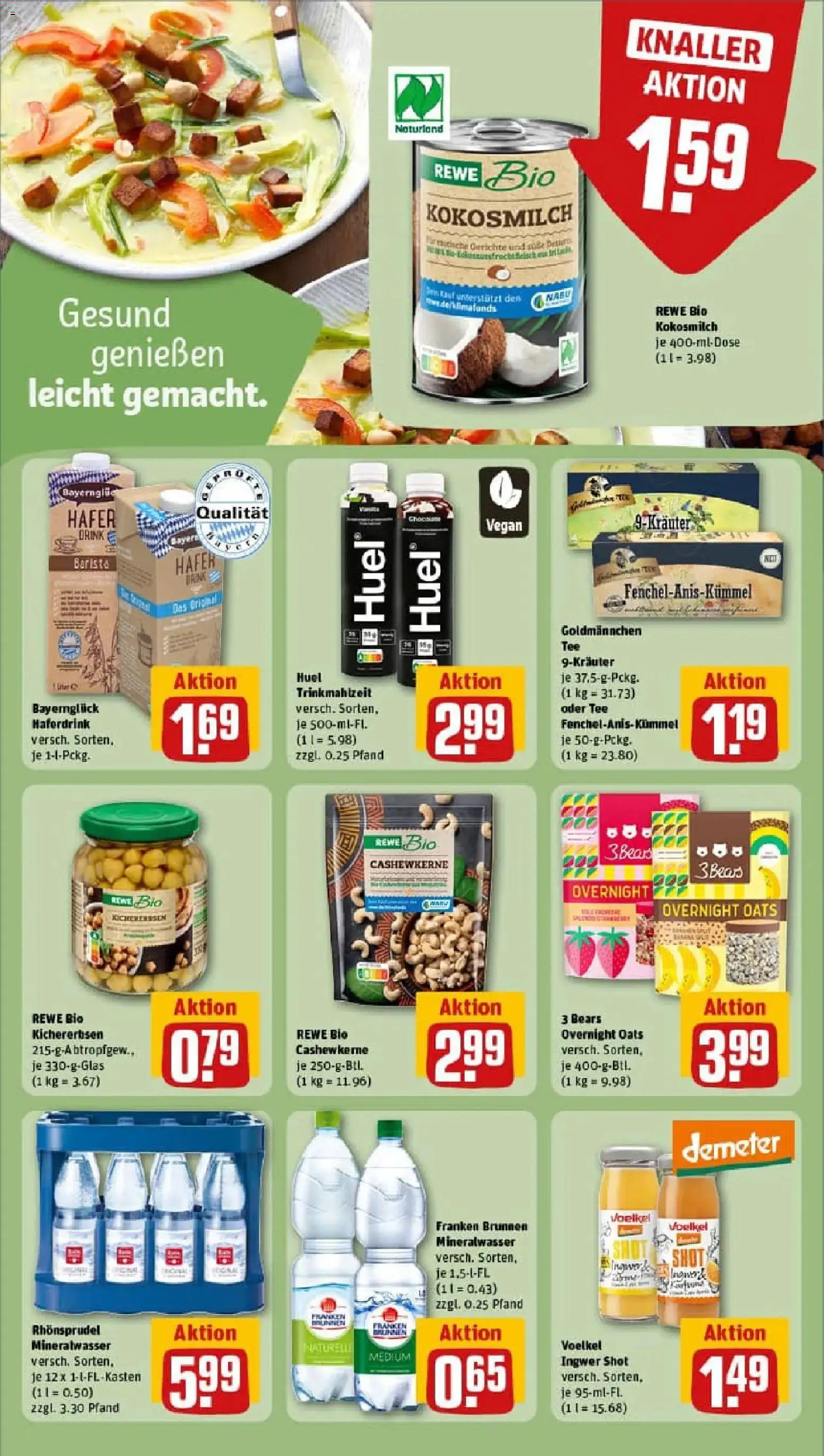 Rewe prospekt Hessdorf	 – gültig ab 11.01.2026 | Seite: 21 | Produkte: Mineralwasser, Haferdrink, Tee, Rhonsprudel
