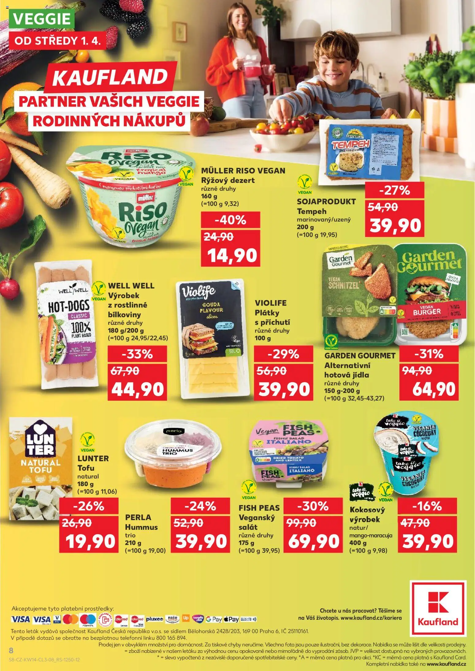 Kaufland leták - Ostrava od 01.04.2026 | Strana: 8 | Produkty: Tempeh, Mango, Tofu, Perla