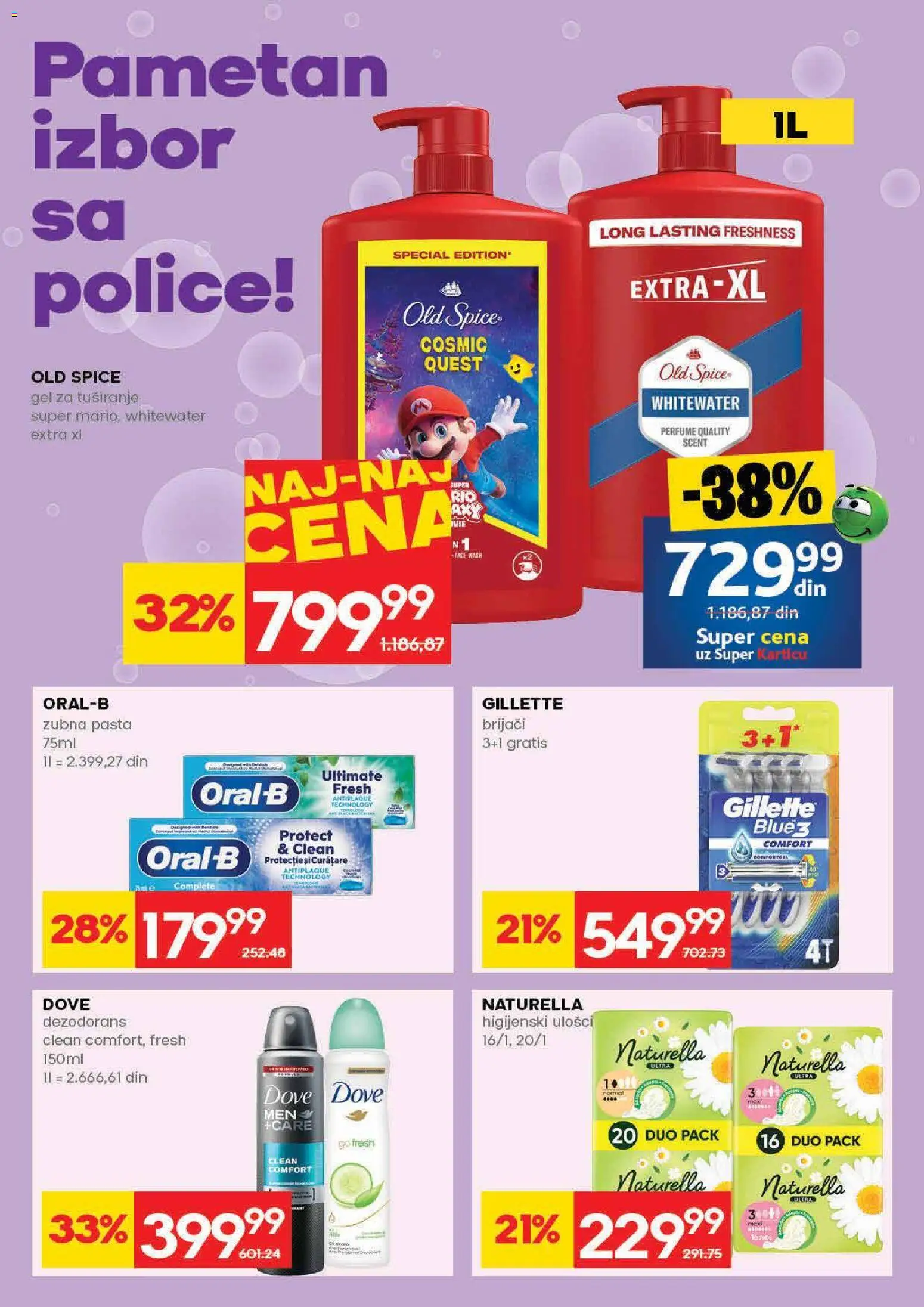Idea katalog - važi od 30.04.2026 | Strana: 28 | Proizvode: Gillette, Gel za tuširanje, Dove, Dezodorans