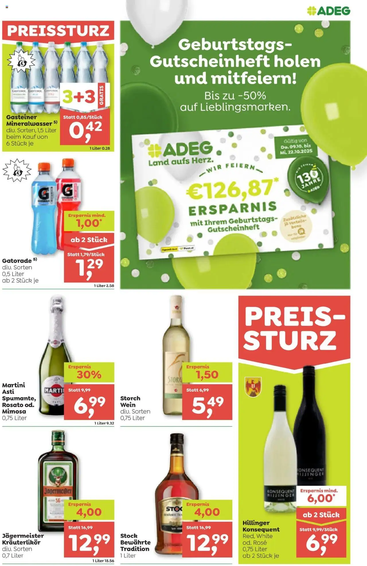 ADEG Flugblatt gültig ab 09.10.2025 | Seite: 9 | Produkte: Wein
