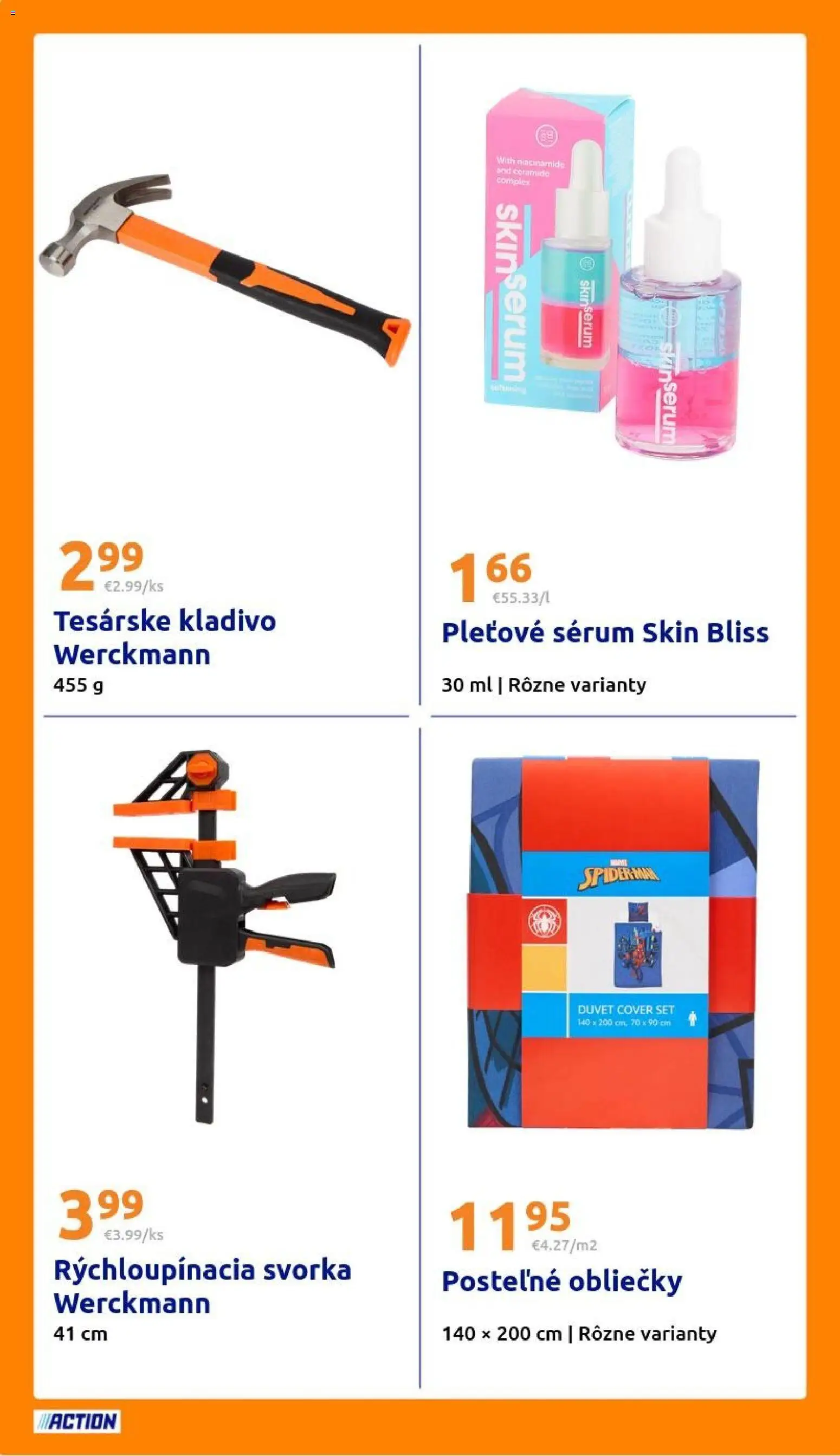 Nové Action akcie – leták je platný od 15.04.2026 | Strana: 24 | Produkty: Obliečky