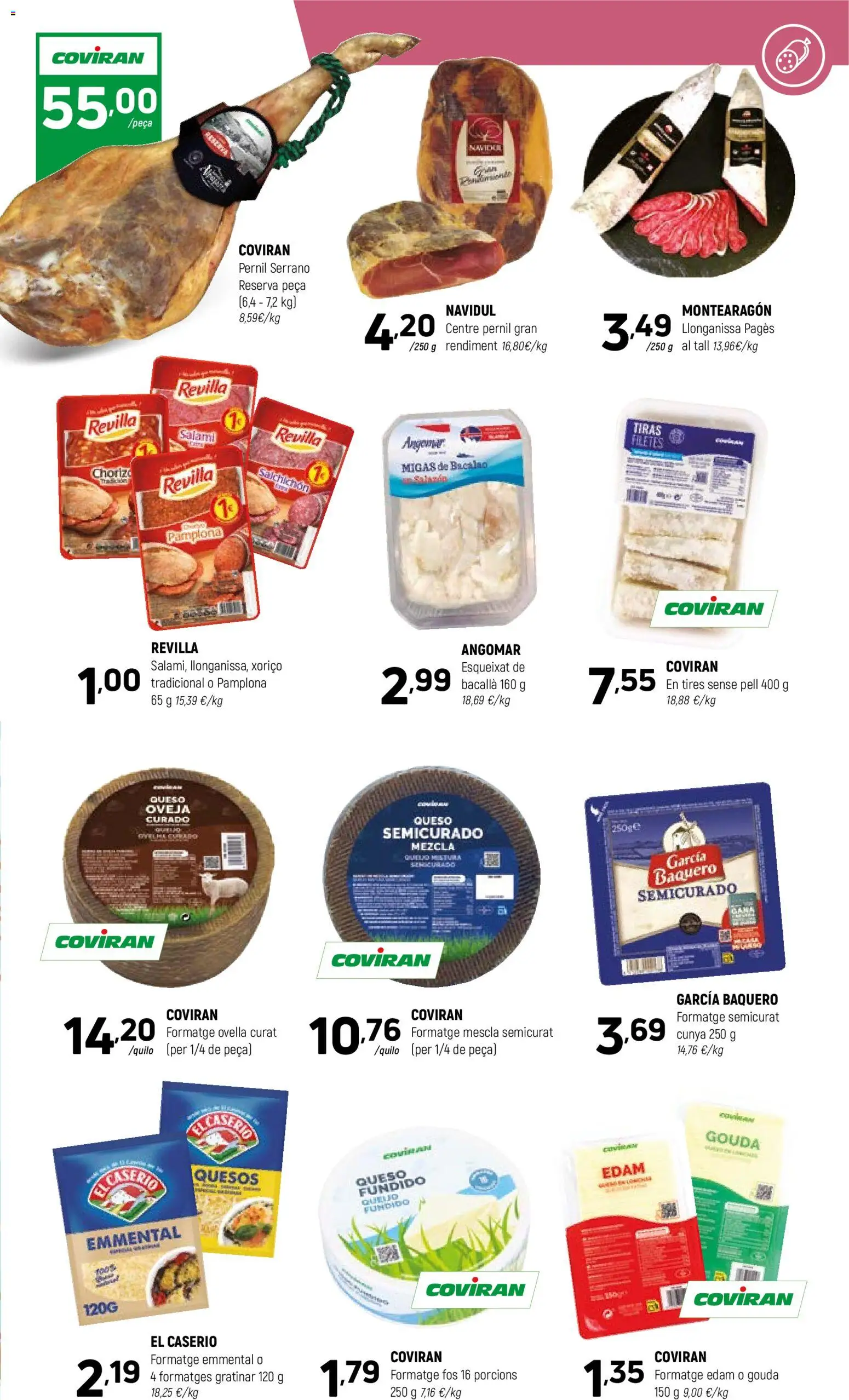 Coviran - Cataluna │ válido desde el 10.03.2026 | Página: 5 | Productos: Queso, Salami