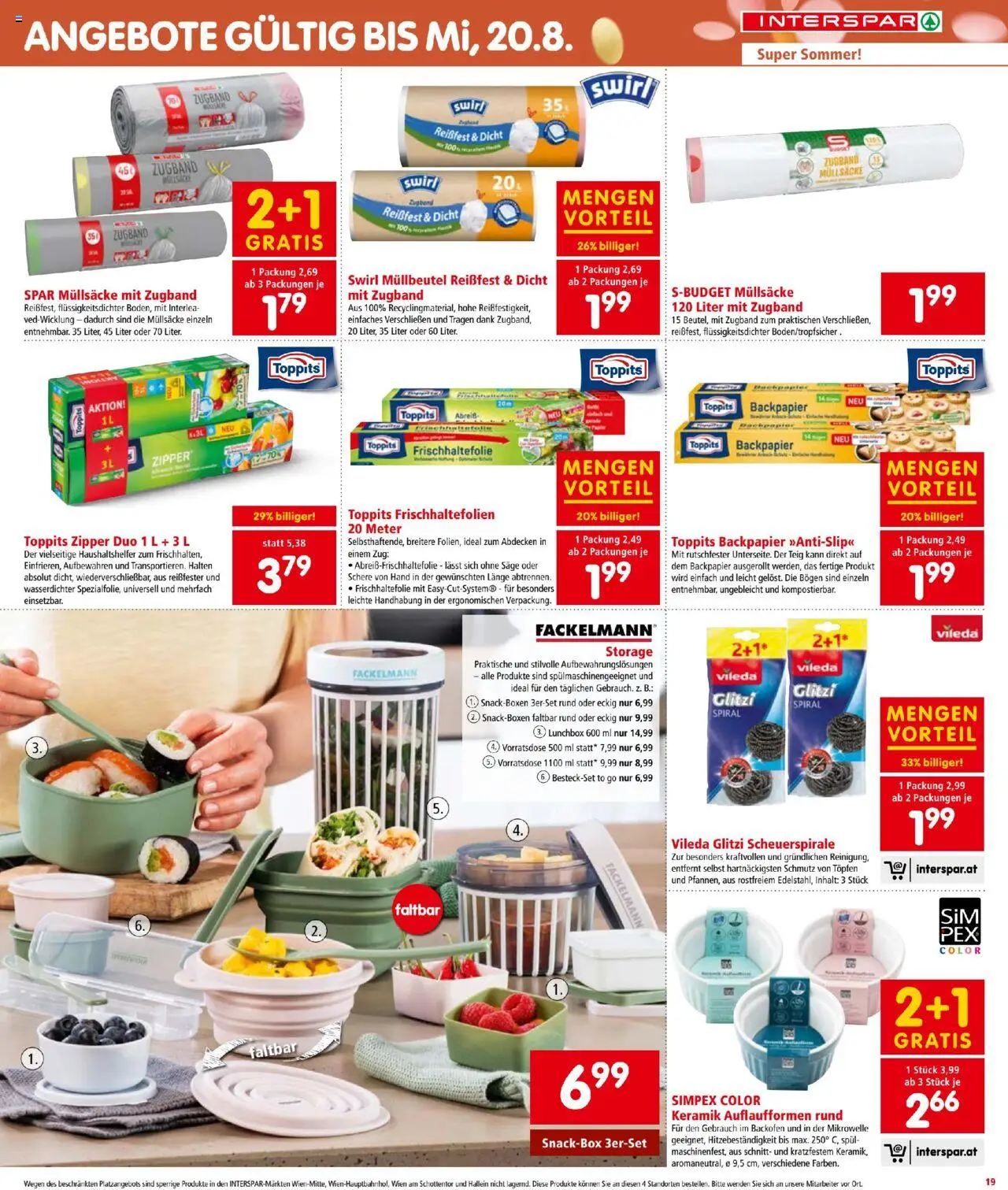 Interspar Flugblatt gültig ab 31.07.2025 | Seite: 19 | Produkte: Mikrowelle