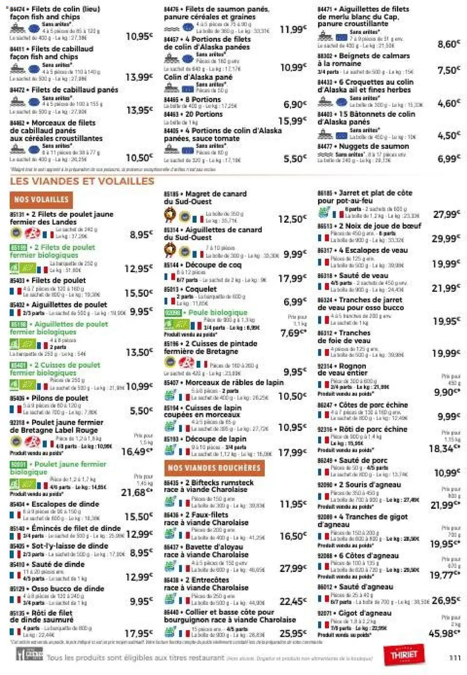 {H1} | Page: 111 | Produits: Souris, Sauté de porc, Céréales, Noix