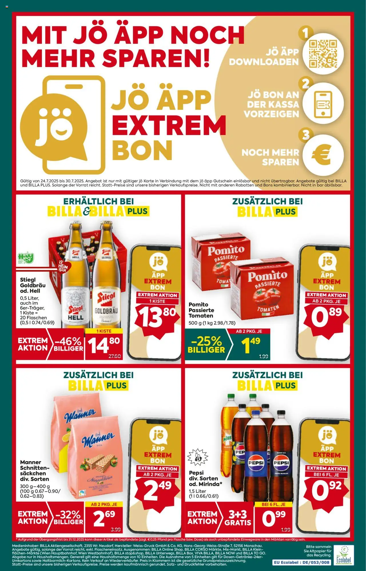 Billa Plus Flugblatt - Steiermark gültig ab 24.07.2025 | Seite: 20 | Produkte: Tomaten
