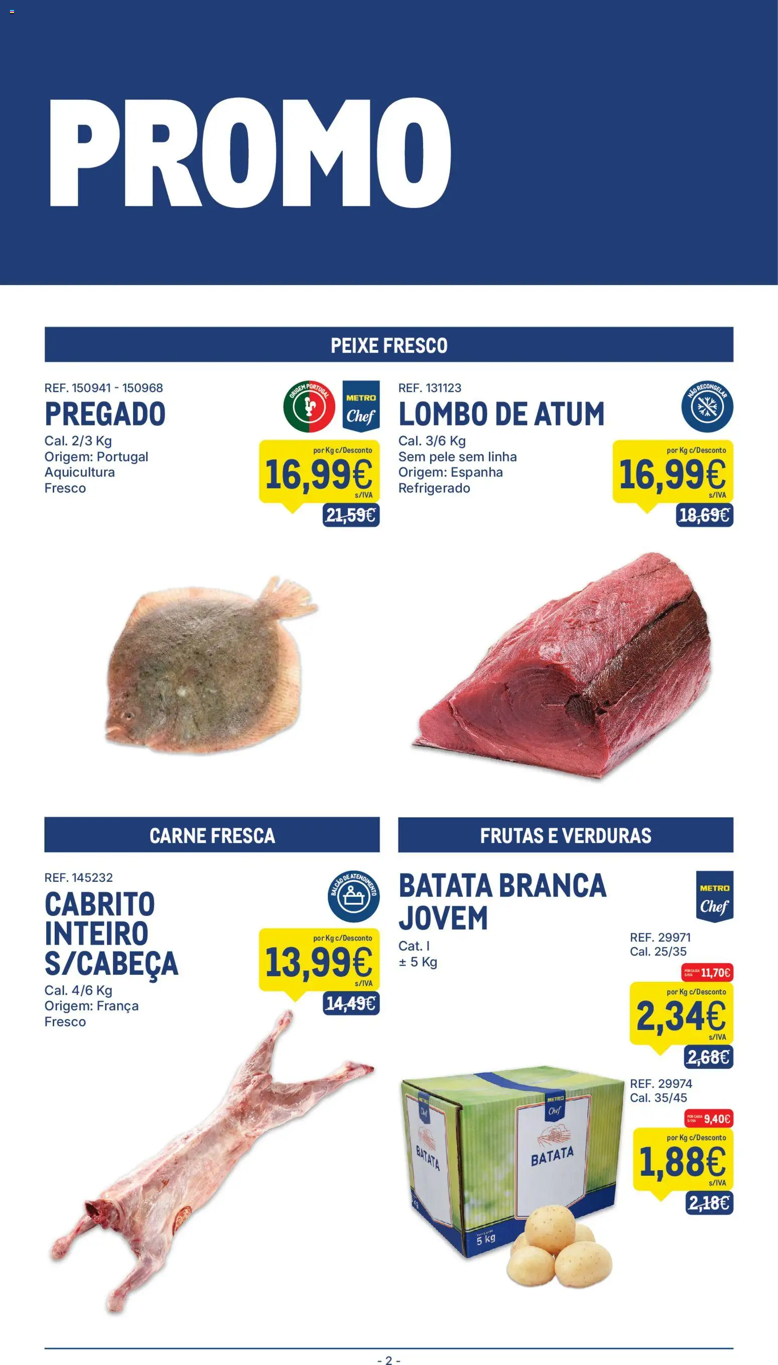 Makro folheto │ válido de 31.03.2026 | Página: 2 | Produtos: Batata, Atum, Lombo, Carne