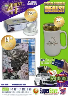 Super Save specials catalogue – valid from 31.10.2025 | Page: 5 | Products: Table, Mug