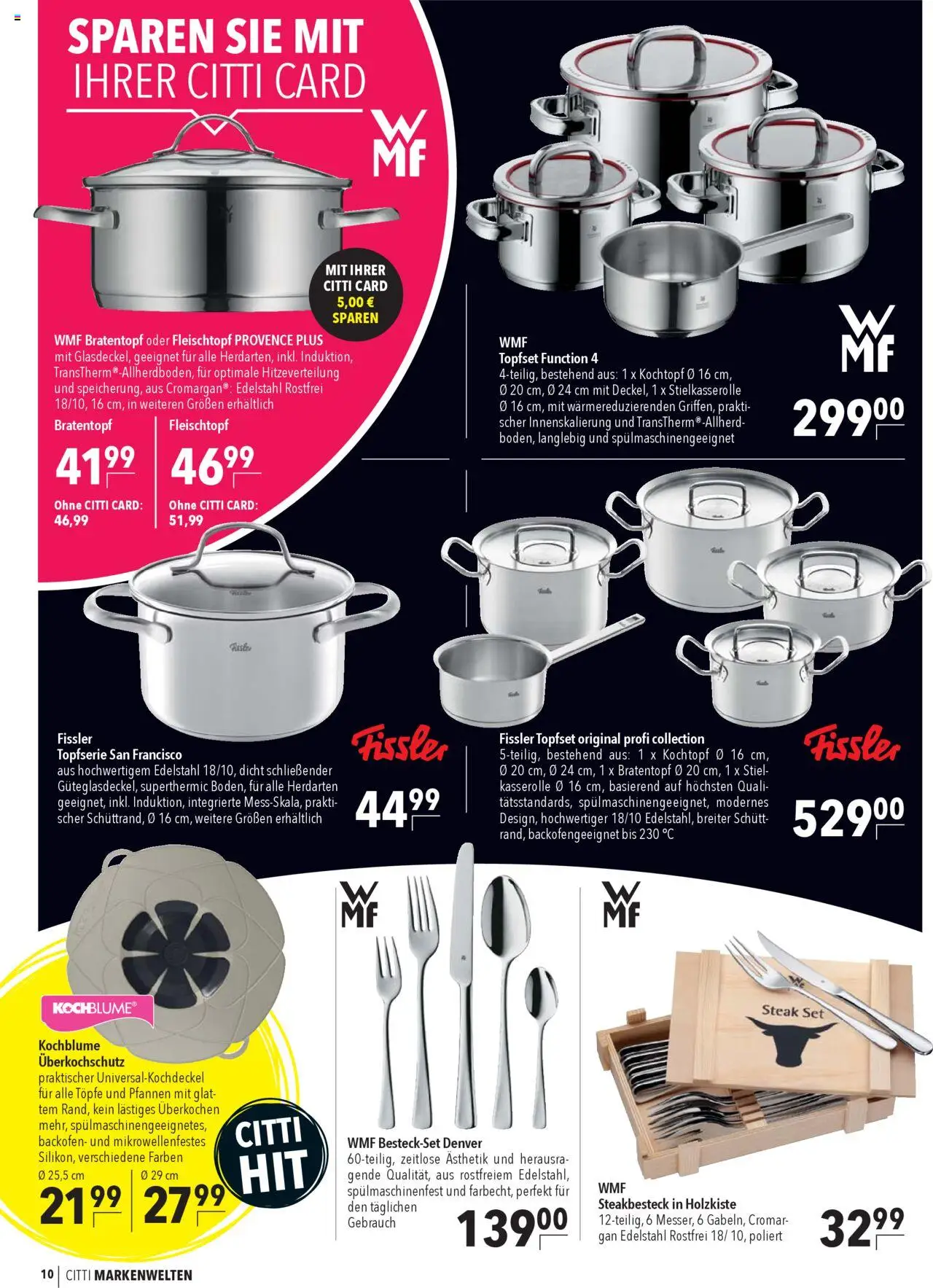 CITTI Markt Markenwelten – gültig ab 24.09.2025 | Seite: 10 | Produkte: Backofen, Steak