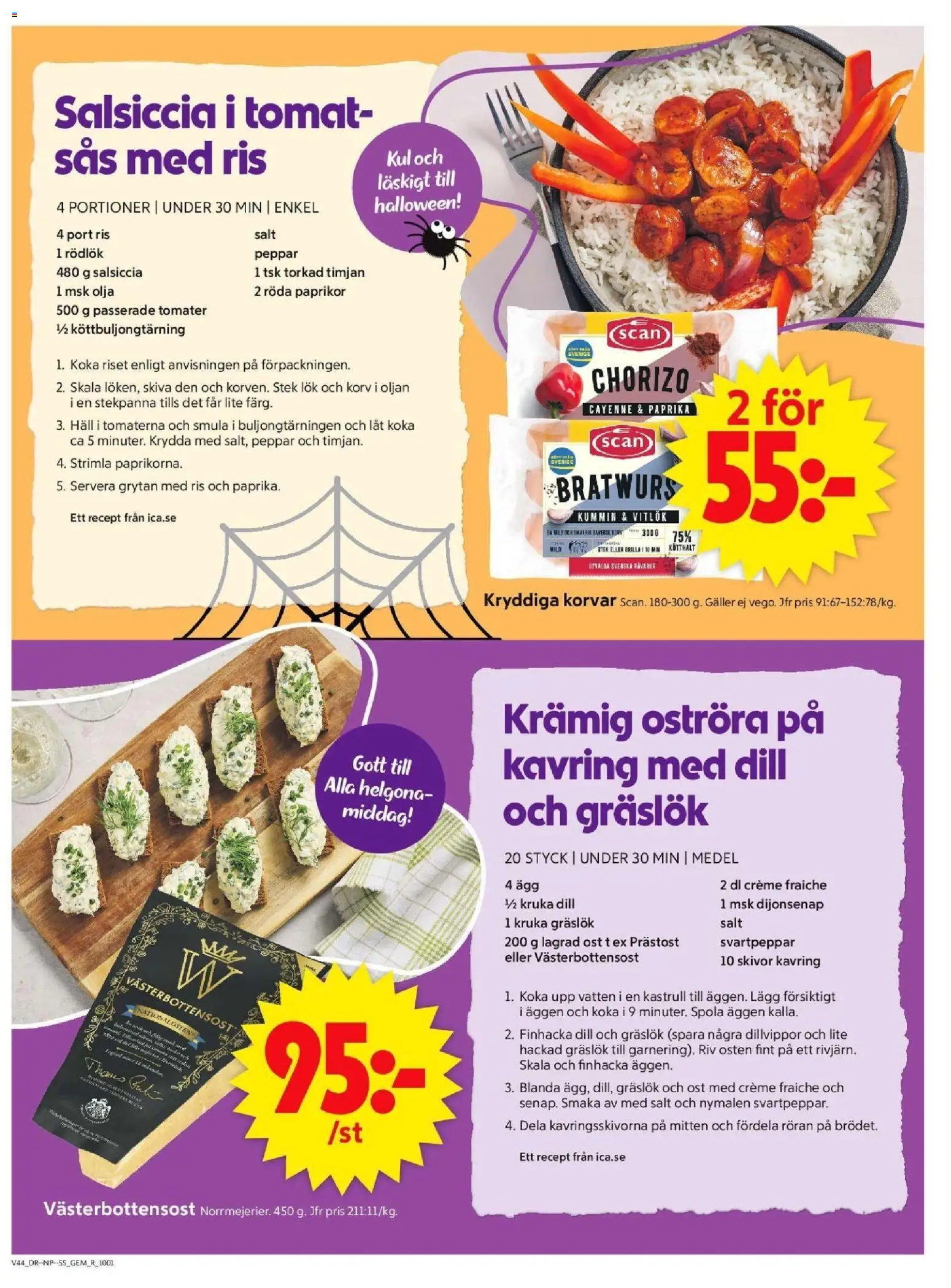 ICA Supermarket reklamblad aktuell från 27.10.2025 | Sida: 6 | Produkter: Timjan, Peppar, Ägg, Stekpanna