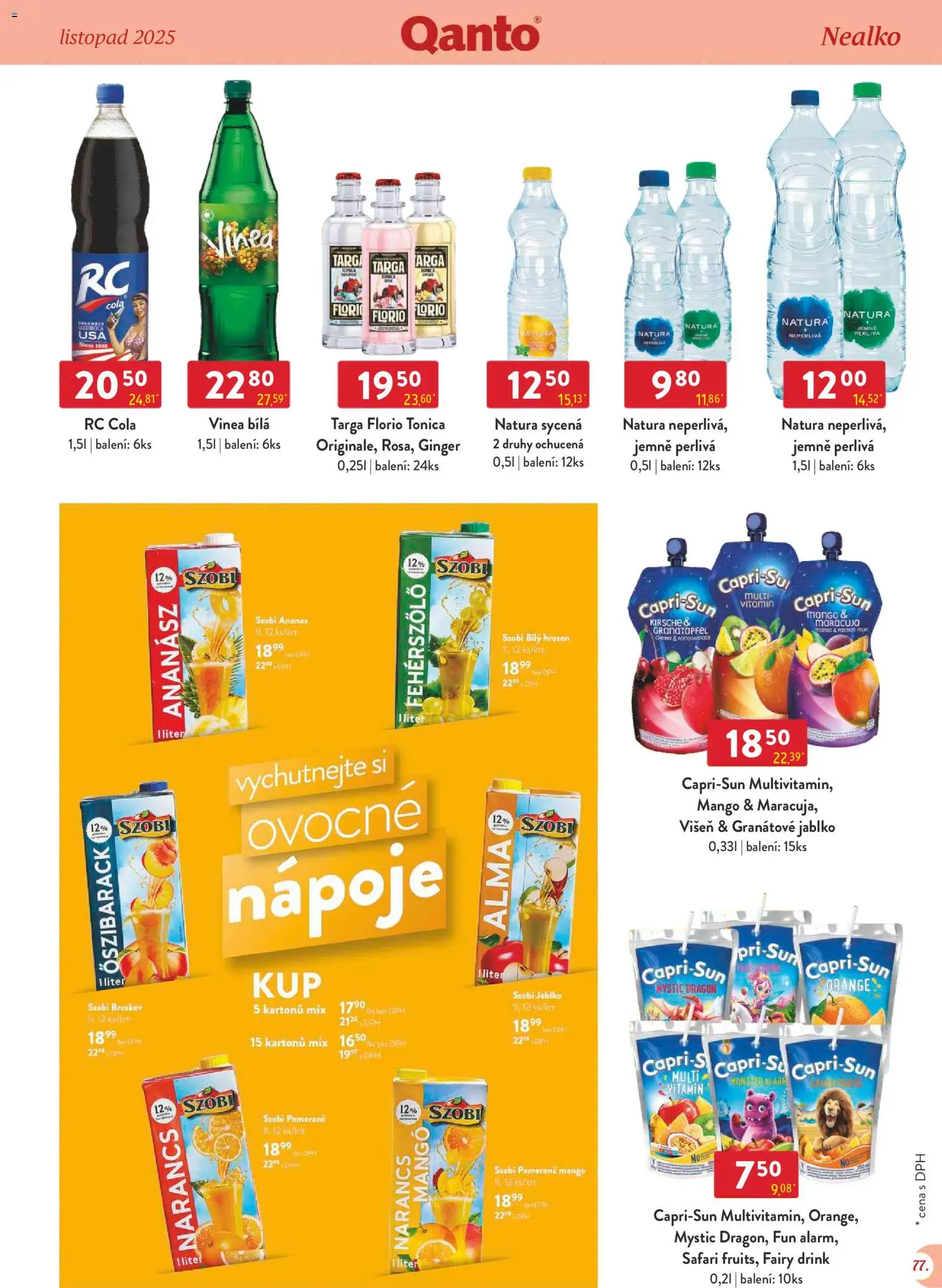 Astur & Qanto - Leták - Velkoobchod 11/2025 od 01.11.2025 | Strana: 77 | Produkty: Mango, Monster, Vinea, Cola