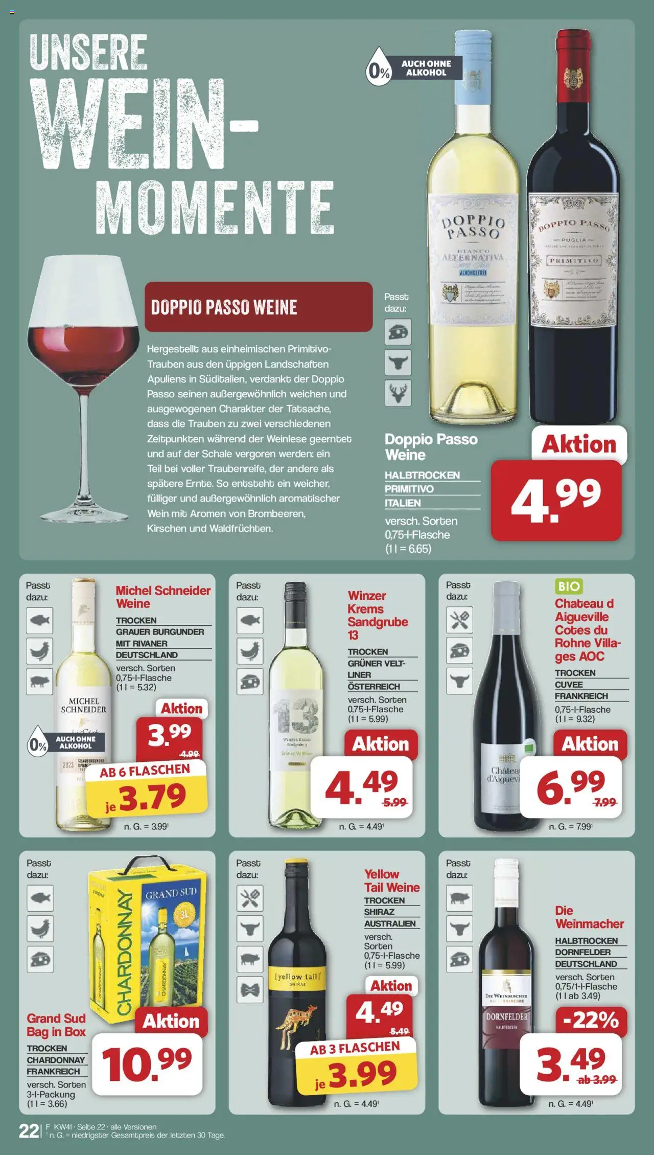 Famila Nordwest Prospekt 	 – gültig ab 06.10.2025 | Seite: 24 | Produkte: Box, Doppio Passo, Grand sud, Wein