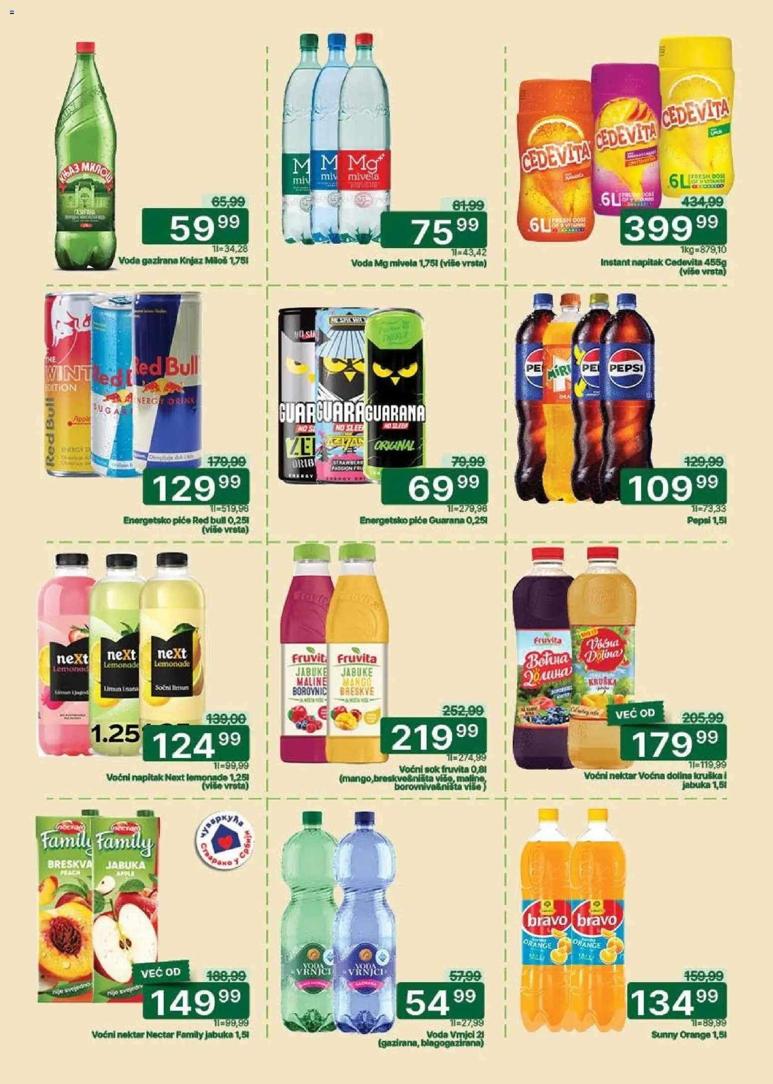Univerexport katalog - važi od 05.01.2026 | Strana: 22 | Proizvode: Mango, Fruvita, Guarana, Breskva