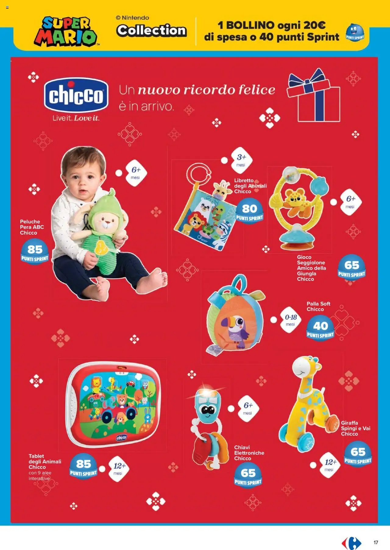 Volantino Carrefour del 10.10.2025 | Pagina: 17 | Prodotti: Peluche, Pera, Tablet, Gioco