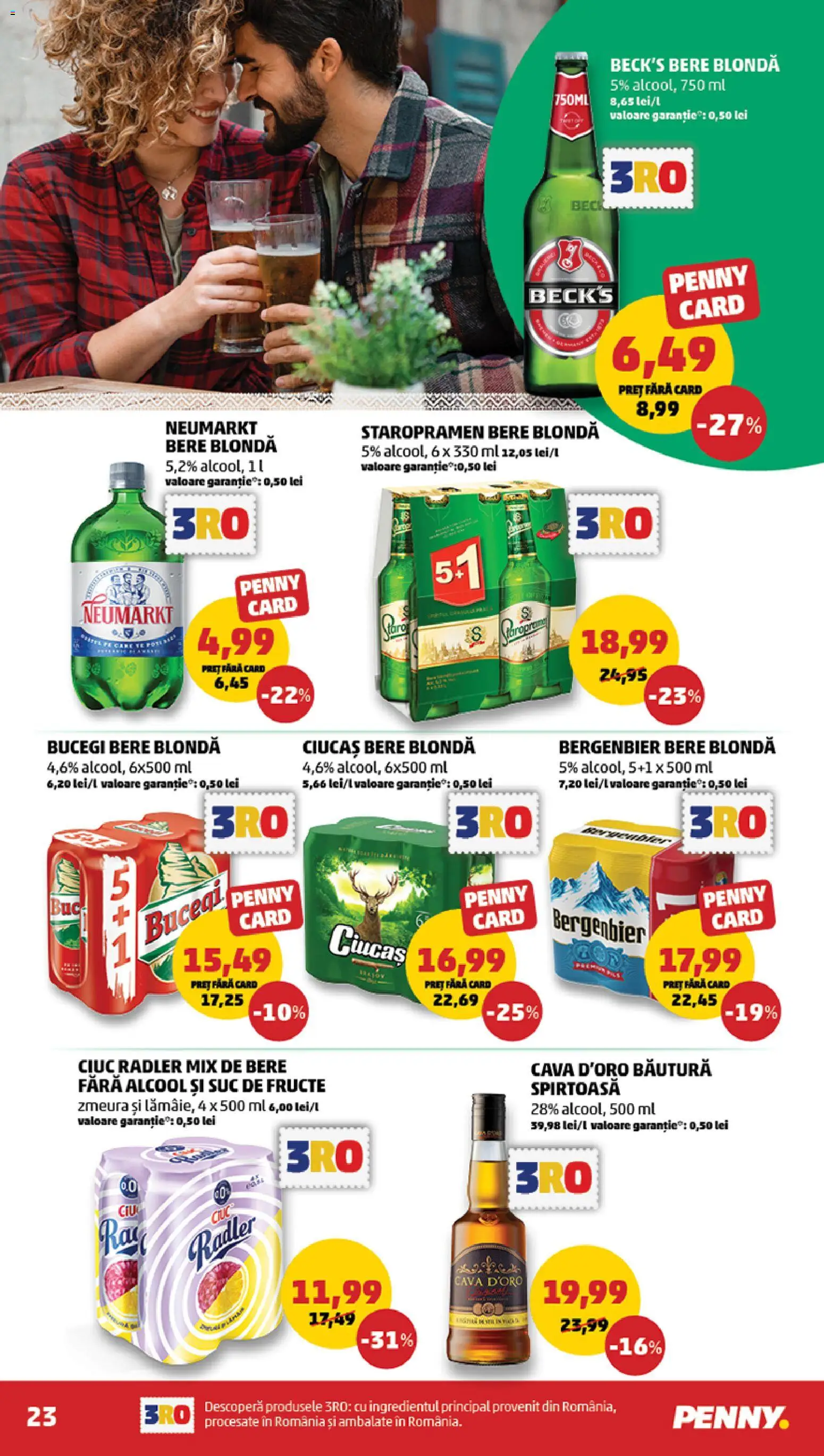 Noul catalog PENNY – valabil de la 26.11.2025 | Pagină: 23 | Produse: Zmeură, Suc, Bere, Fructe