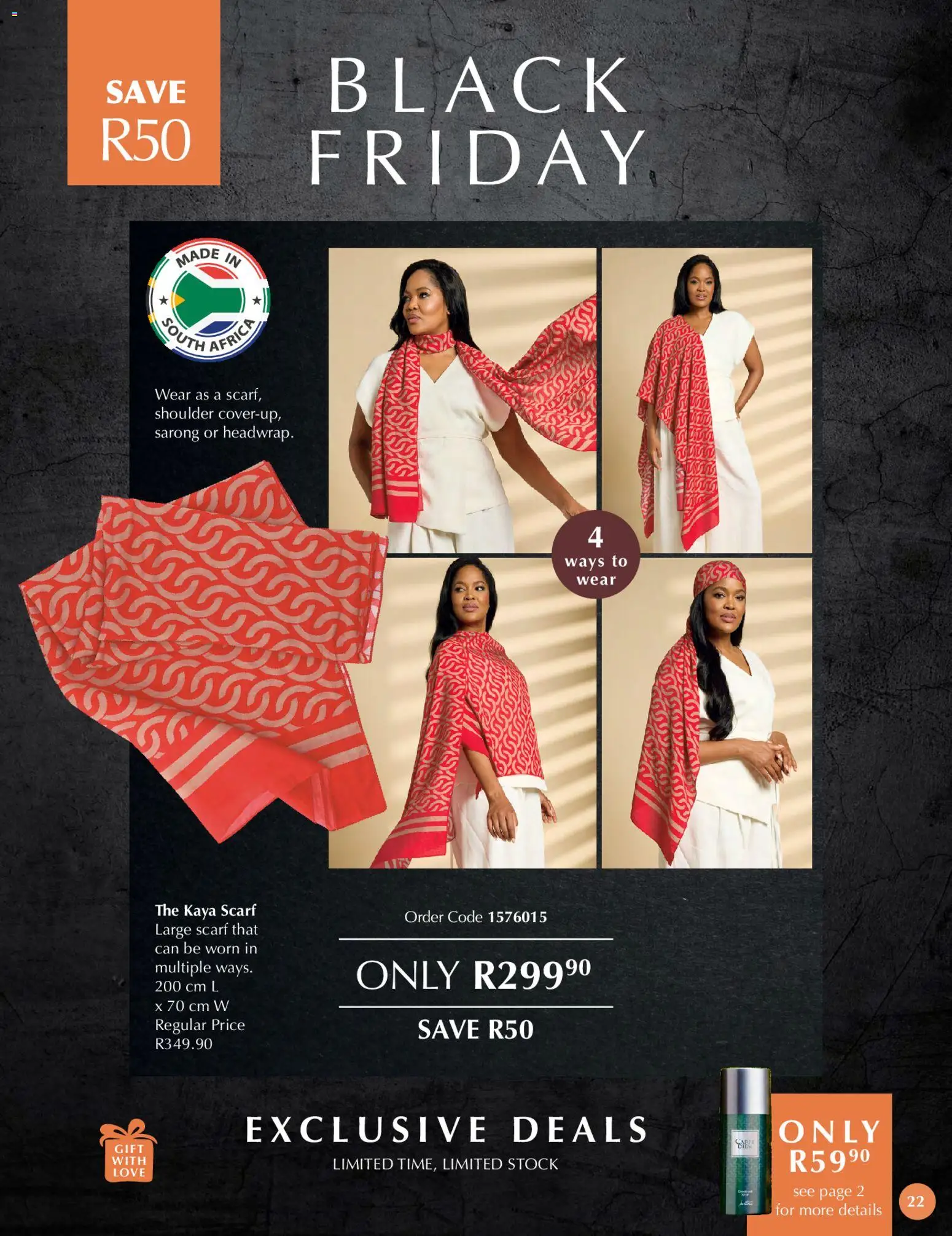 New Justine catalogue – valid from 21.11.2025 | Page: 22 | Products: Scarf, Stock