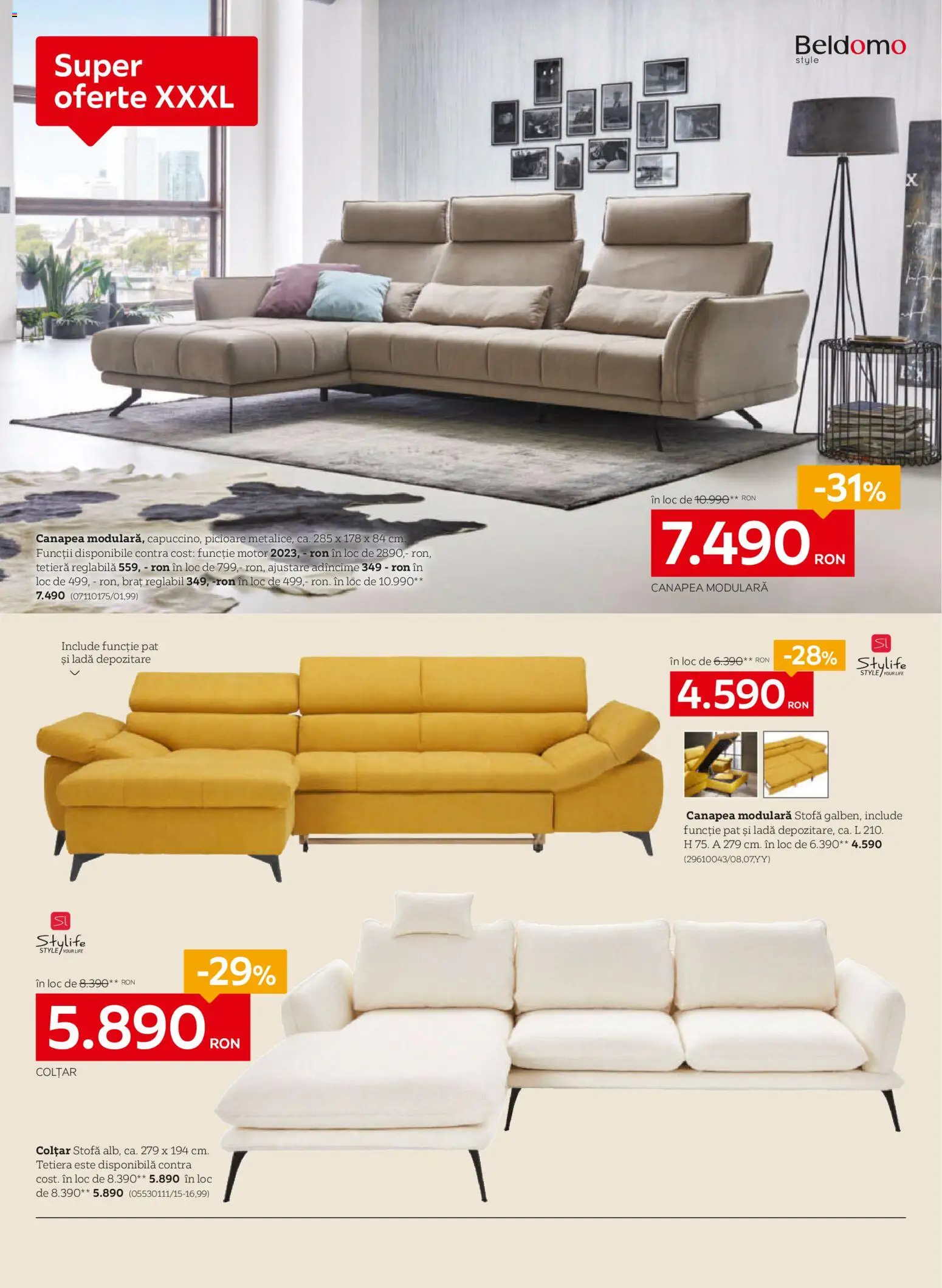 Noul catalog XXXLutz – valabil de la 03.11.2025 | Pagină: 4 | Produse: Delgeç, Pat, Canapea, Colțar