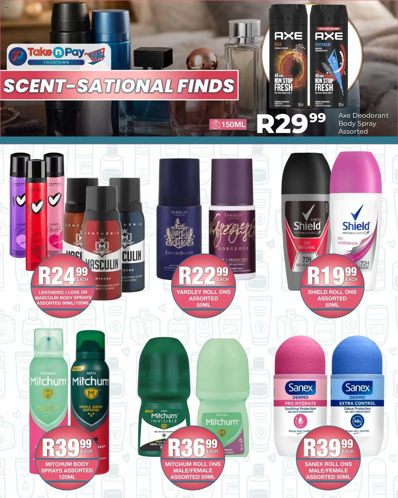 New Take n Pay catalogue – valid from 02.03.2026 | Page: 28 | Products: Body spray, Fragrance, Deodorant, Antiperspirant