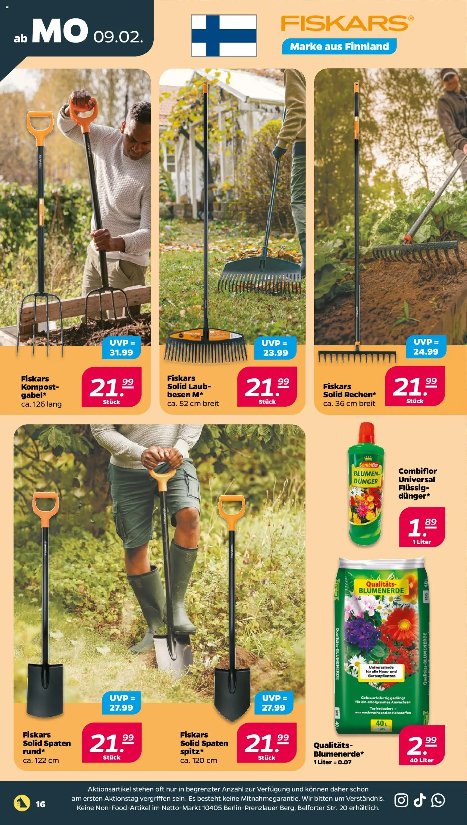 Netto Prospekt 	 – gültig ab 09.02.2026 | Seite: 20 | Produkte: Blumen, Blumenerde