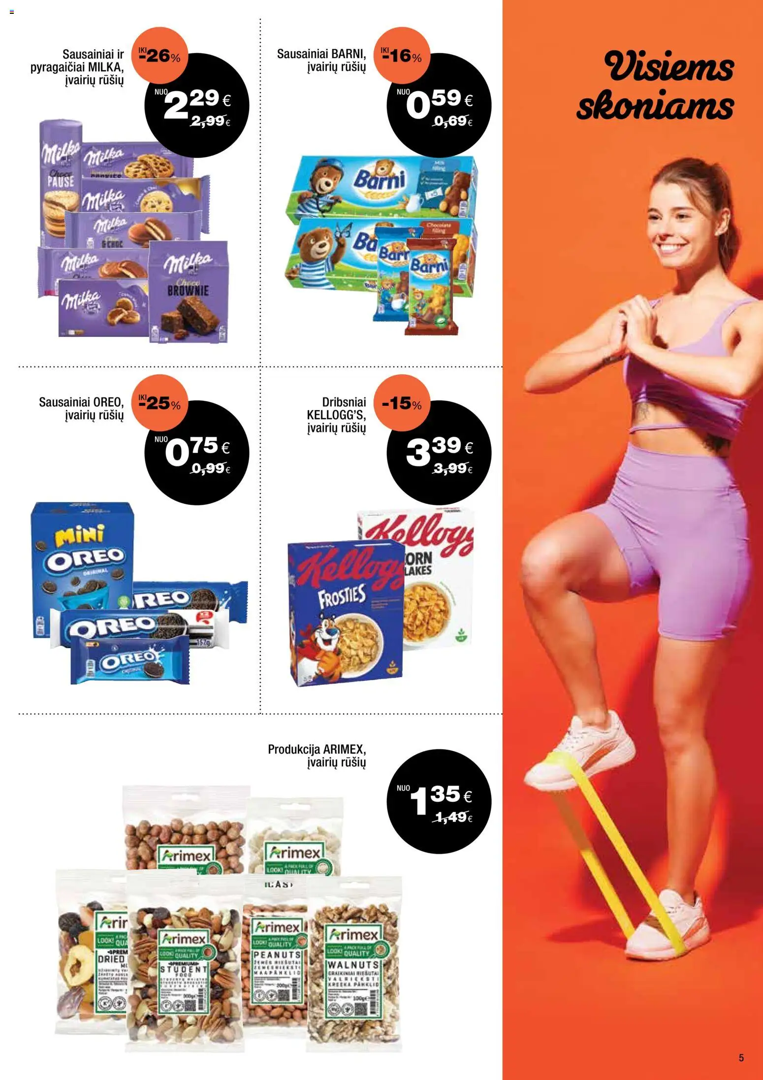 Express market akcijos nuo 26.10.2025 | Puslapis: 5 | Prekių: Sausainiai, Dribsniai