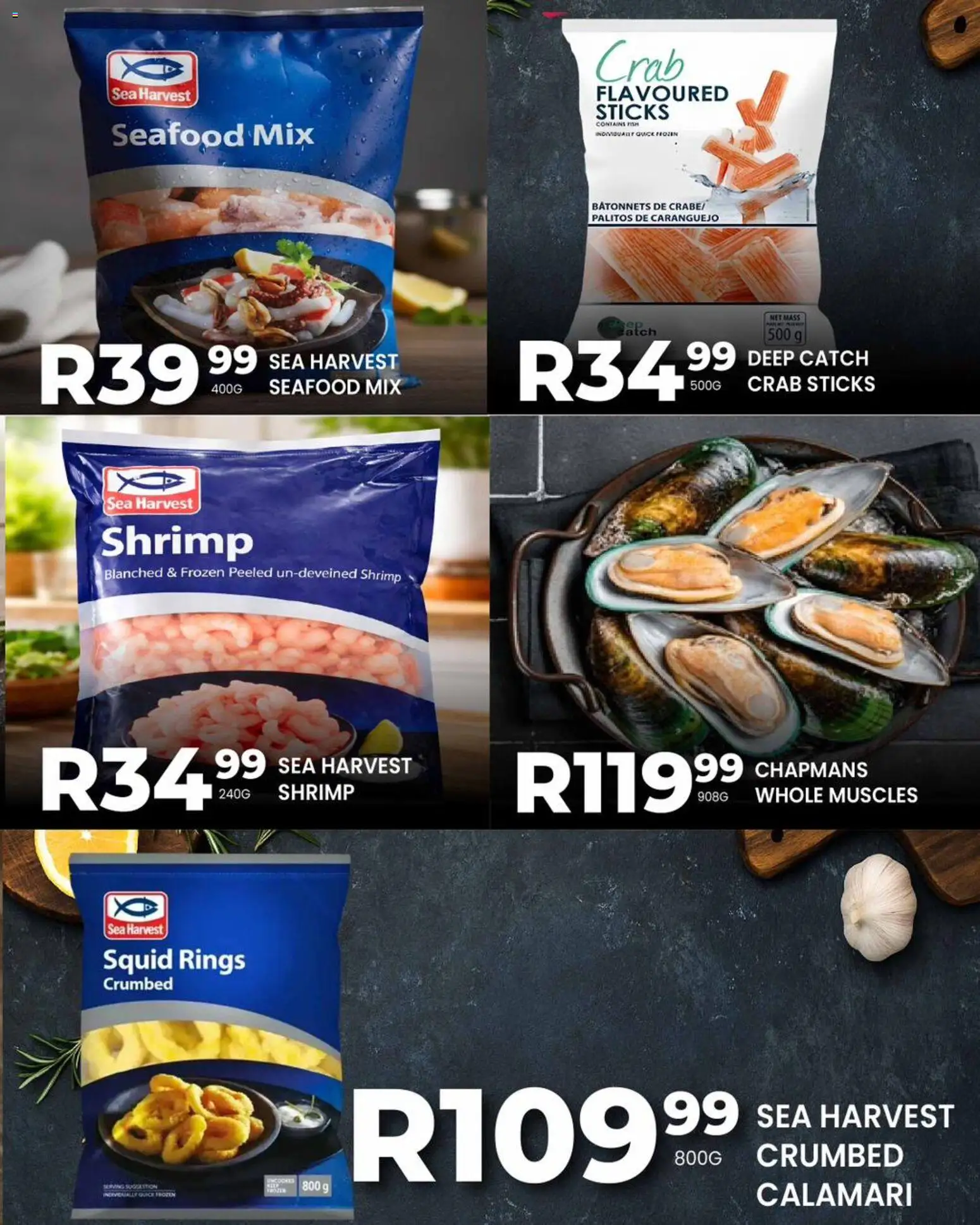 New Take n Pay catalogue – valid from 26.04.2026 | Page: 15 | Products: Seafood