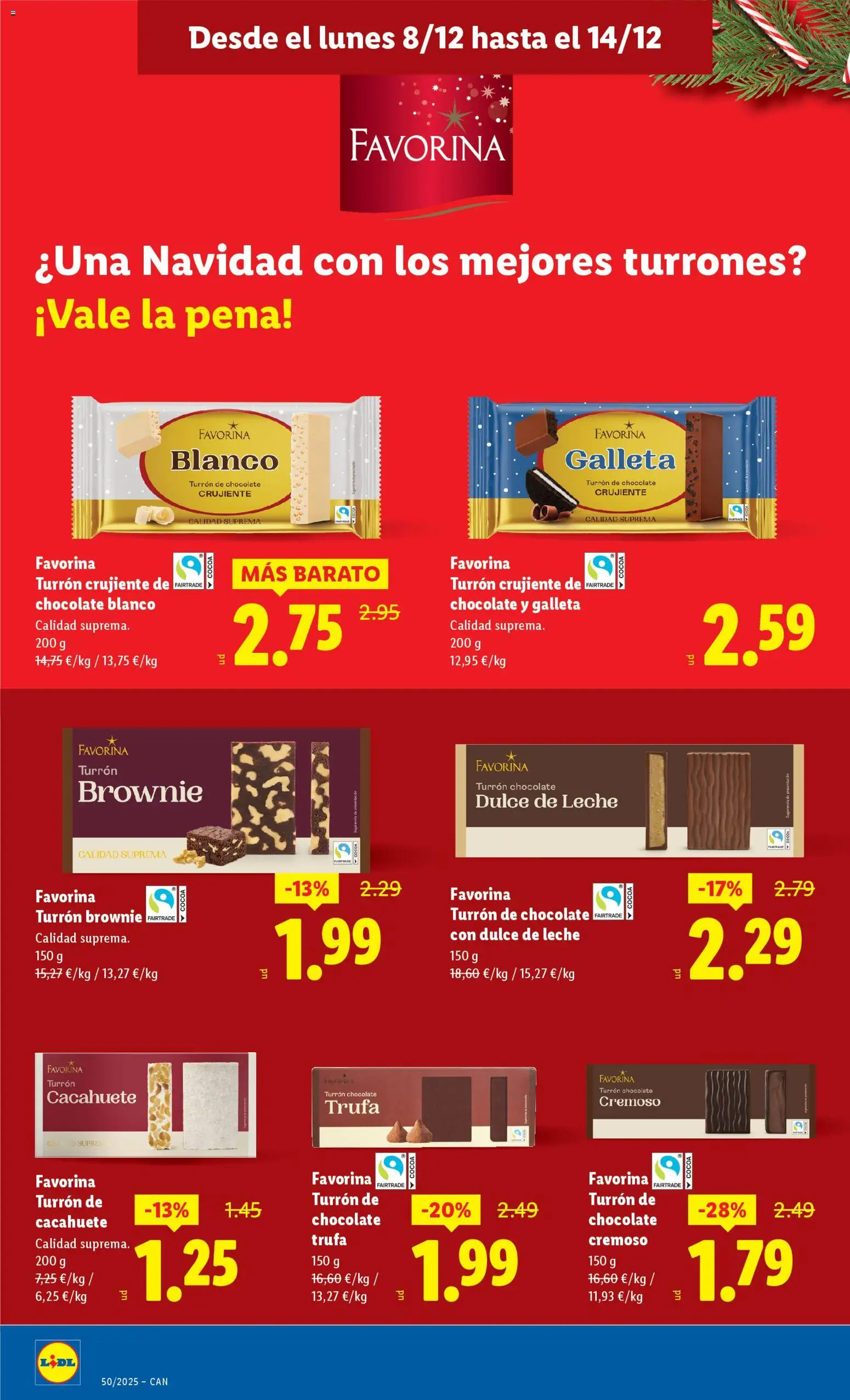Lidl - Canarias │ válido desde el 08.12.2025 | Página: 24 | Productos: Leche, Chocolate