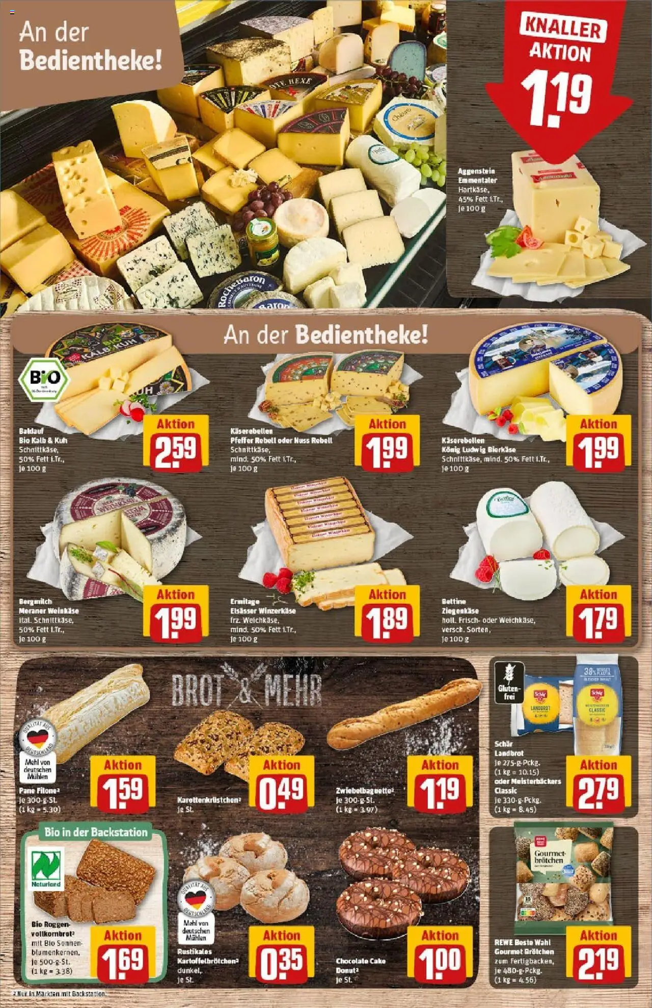 Rewe prospekt Balingen	 – gültig ab 28.09.2025 | Seite: 19 | Produkte: Vollkornbrot, Pane, Baguette, Brot