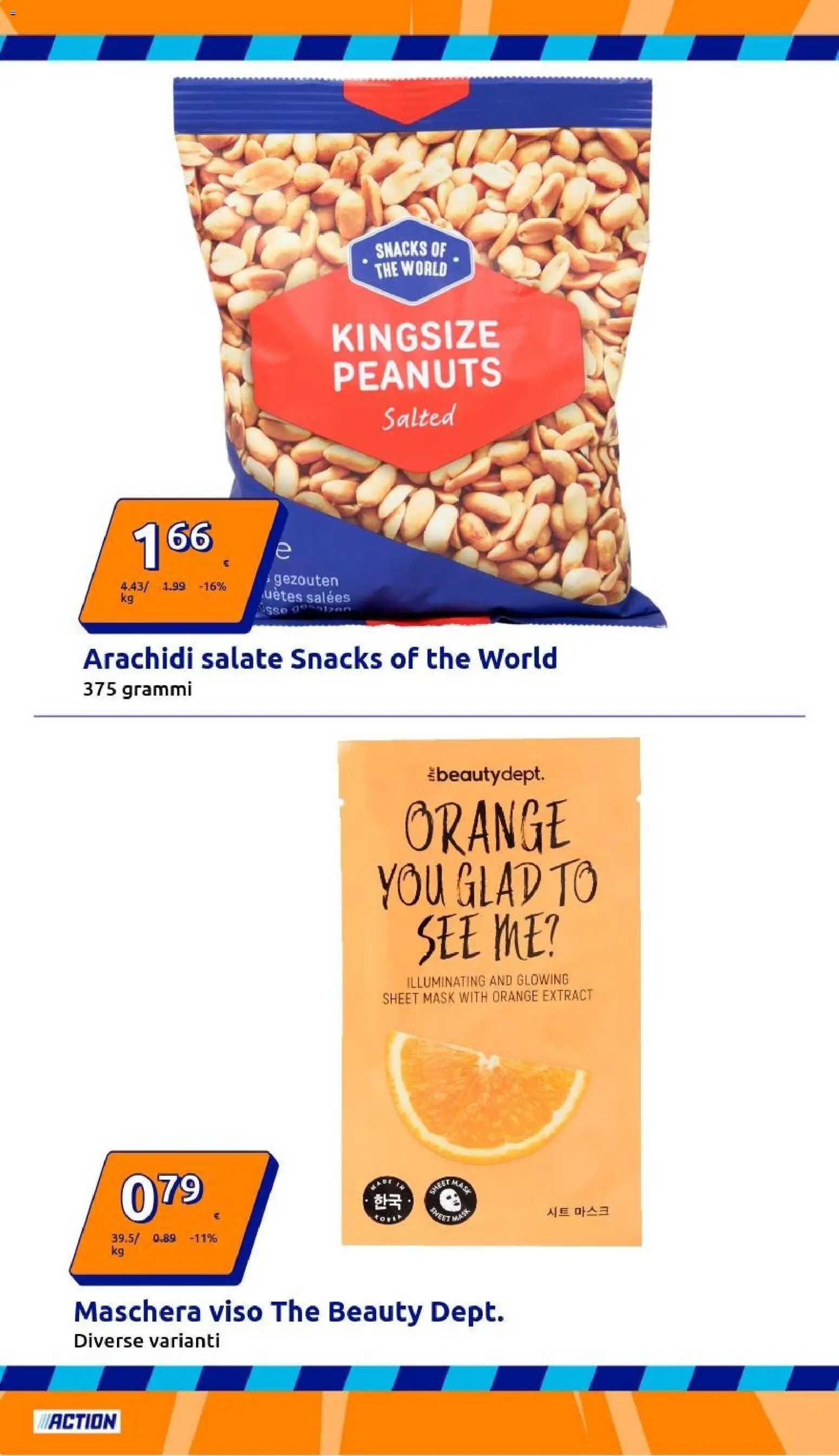 Volantino Action del 21.01.2026 | Pagina: 4 | Prodotti: Maschera, Maschera viso, The, Arachidi