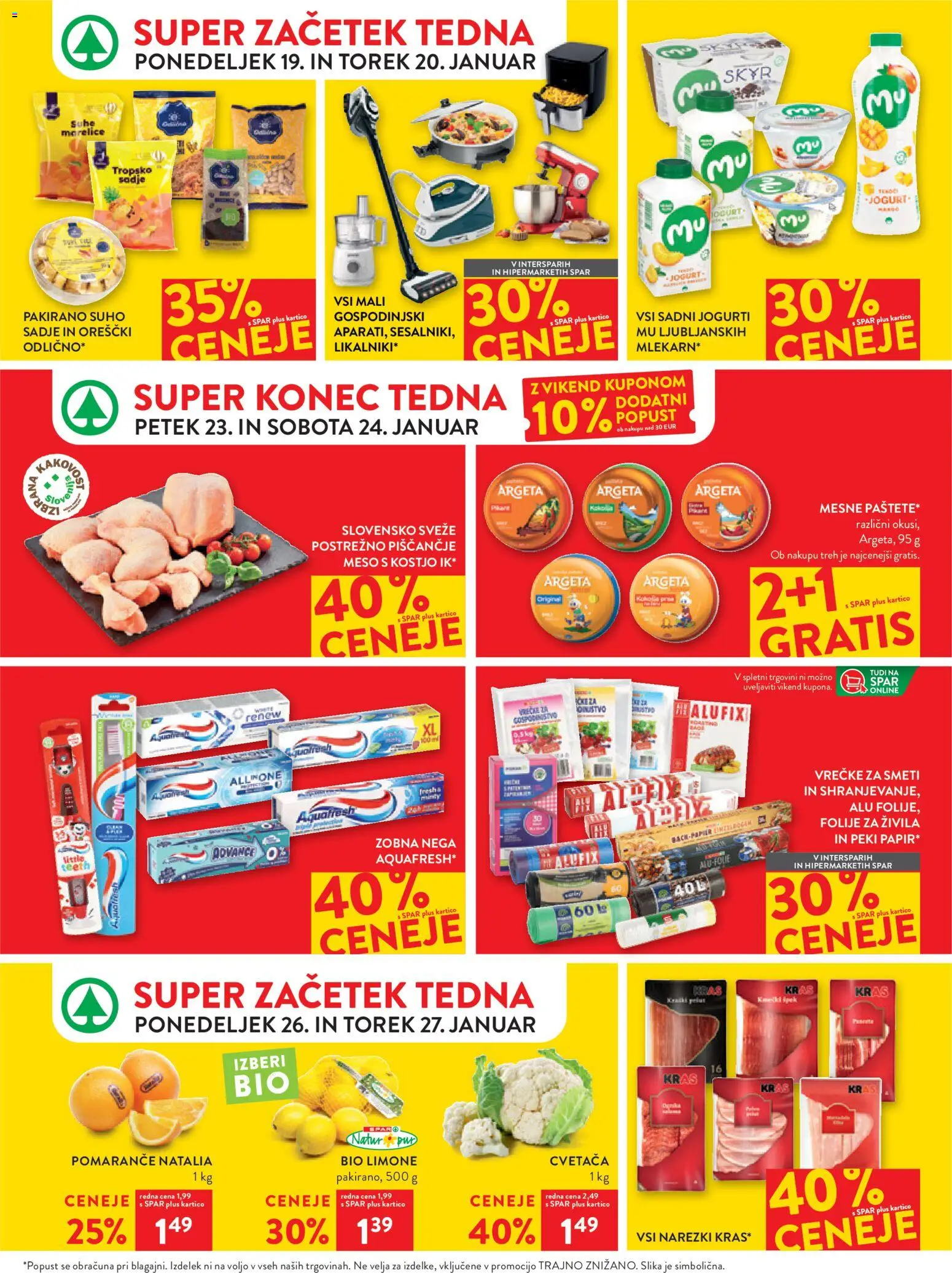 Novi Spar katalog ponudbe – veljaven od 21.01.2026 | Stran: 34 | Izdelki: Marelice, Skyr, Jogurt, Pomarance