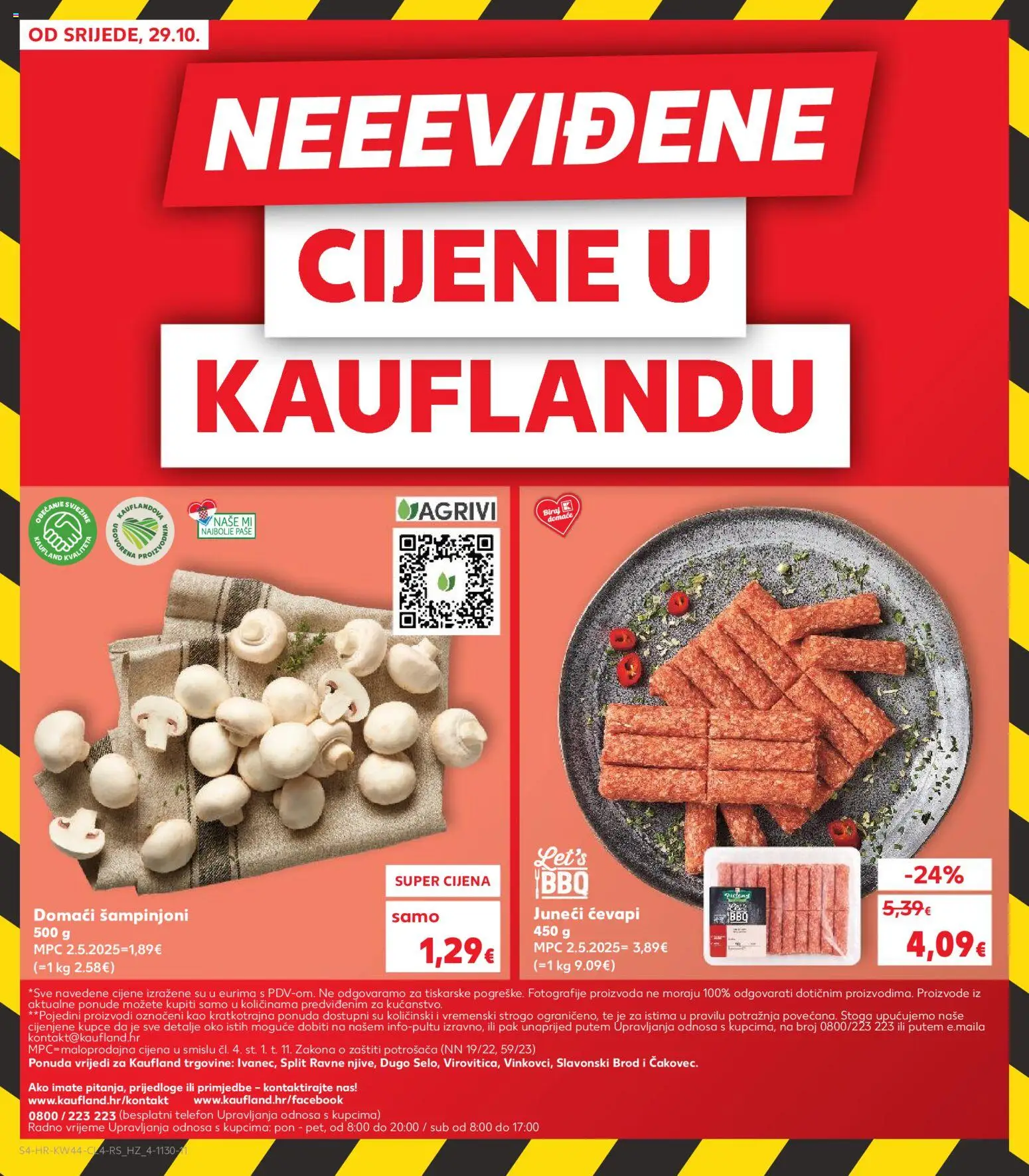 Kaufland katalog | vrijedi od 29.10.2025 | Stranica: 4 | Proizvodi: Šampinjoni, Telefon