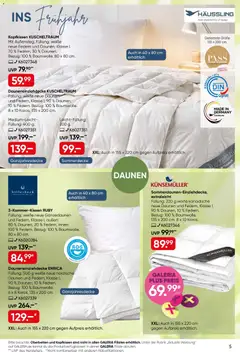 Galeria Karstadt Kaufhof Prospekt 	 ab 30.03.2026 gültig | Seite: 5 | Produkte: Kopfkissen