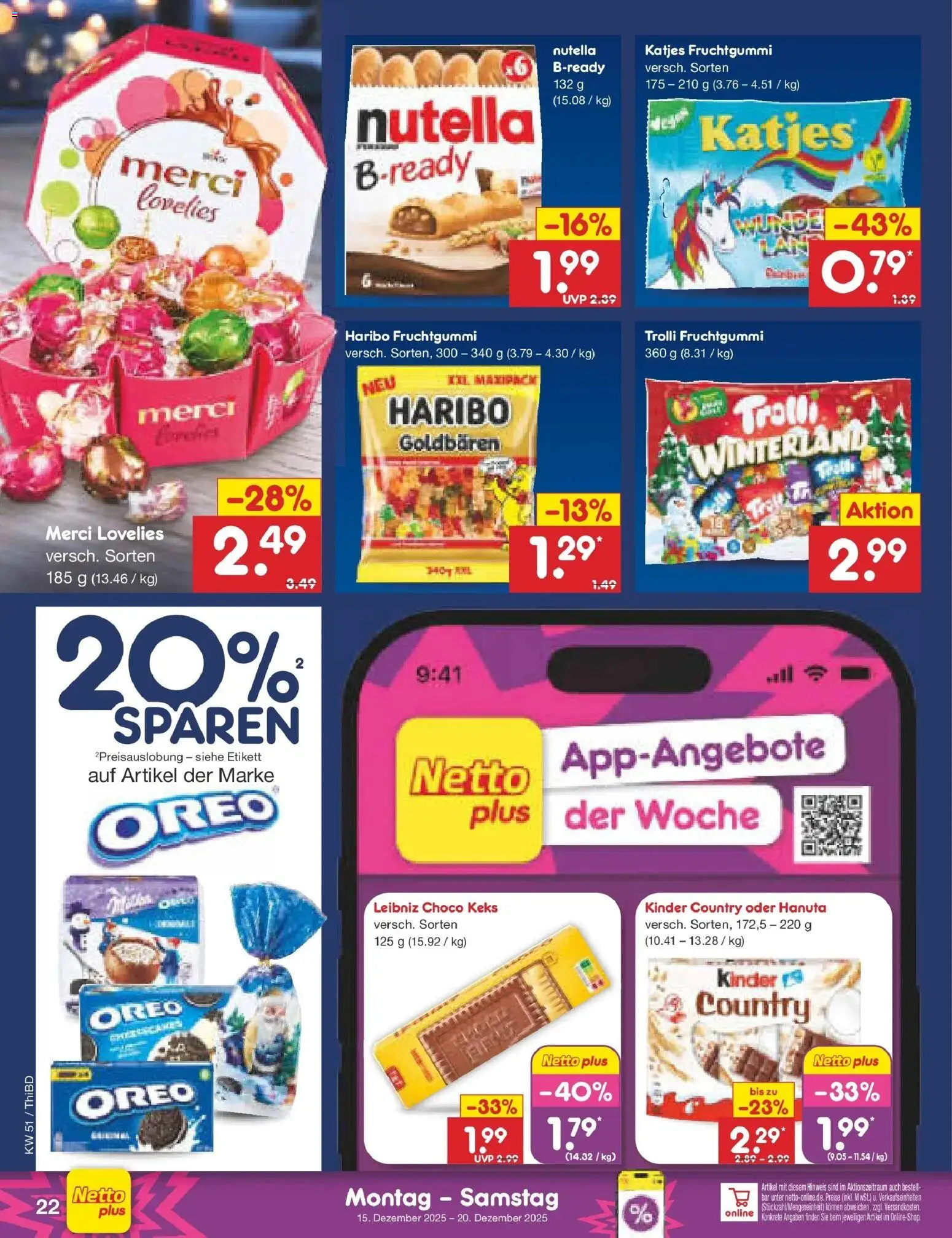 Netto Marken-Discount prospekt Thiendorf	 – gültig ab 15.12.2025 | Seite: 30 | Produkte: Merci, Haribo, Katjes, Nutella
