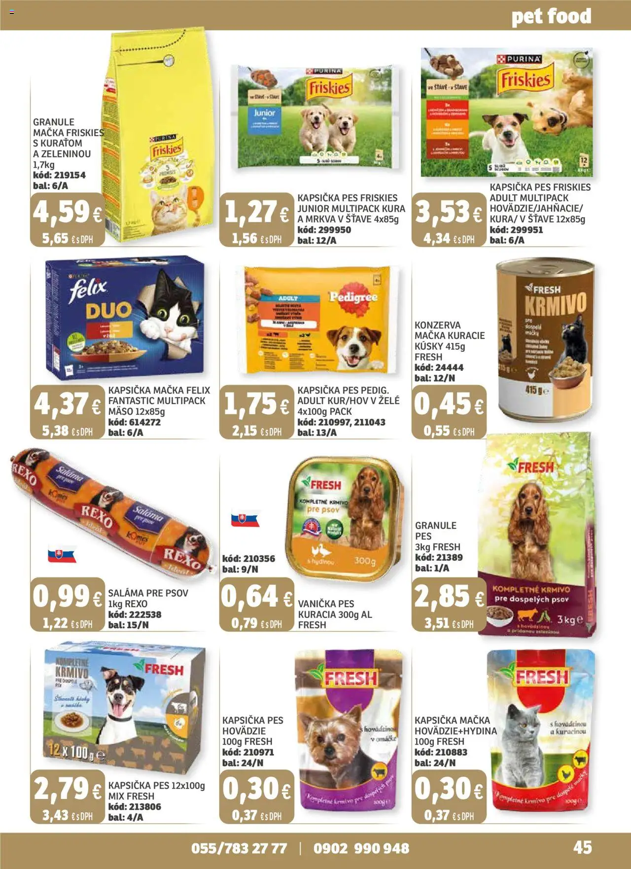 Labaš magazín │ platný od 25.07.2025 | Strana: 45 | Produkty: Felix, Friskies, Mrkva, Omáčka