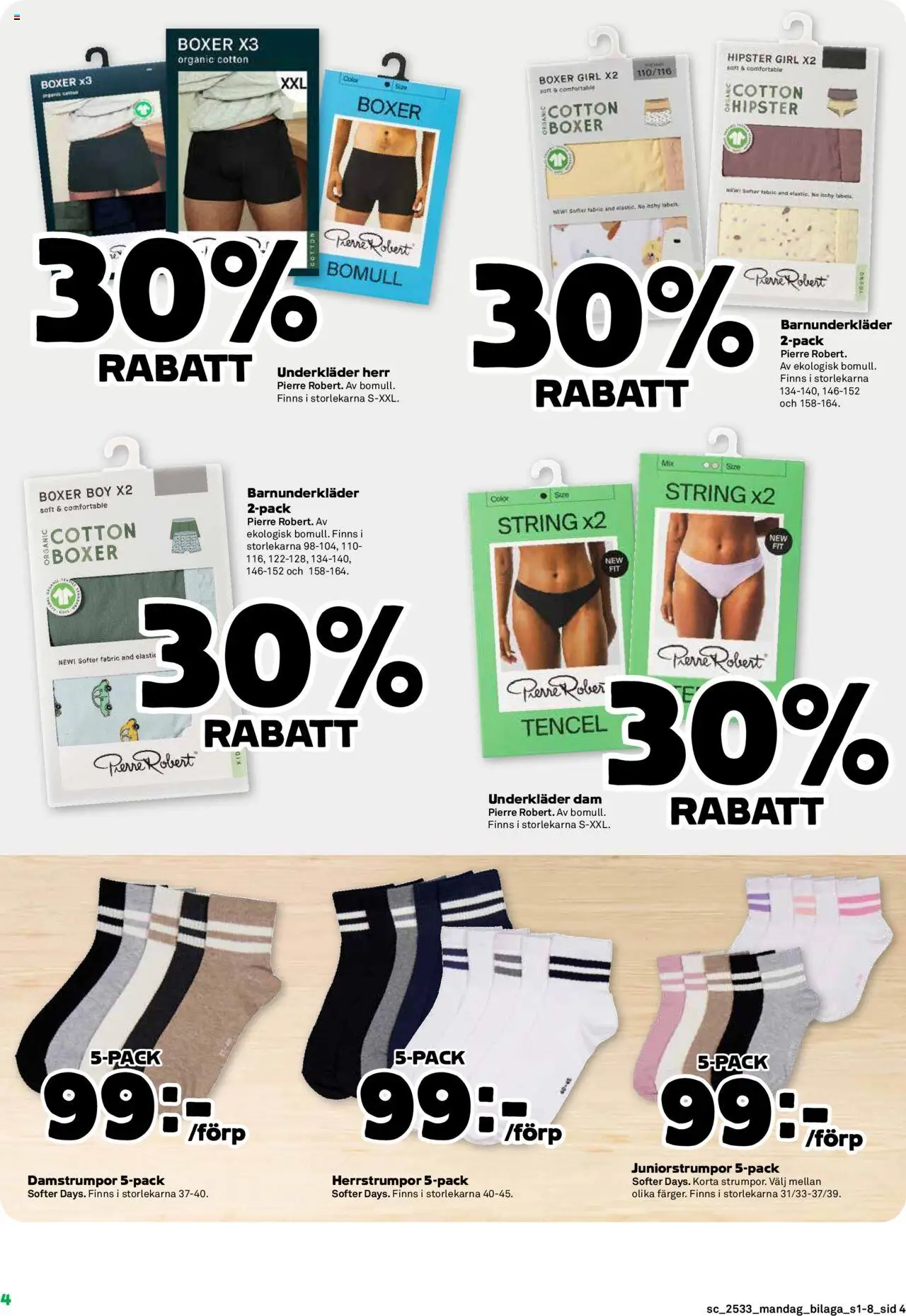 Stora Coop reklamblad aktuell från 11.08.2025 | Sida: 12 | Produkter: Underkläder